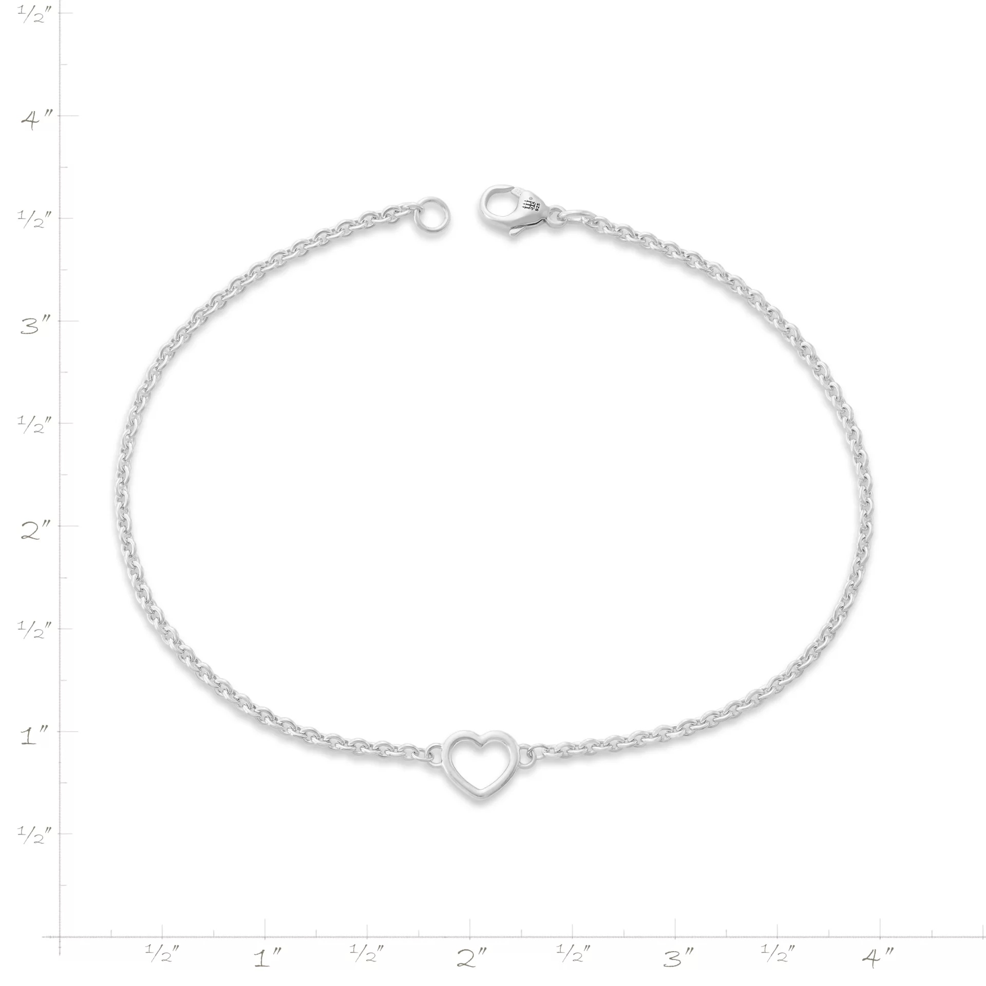 Heart Station Charm Anklet - Image 5