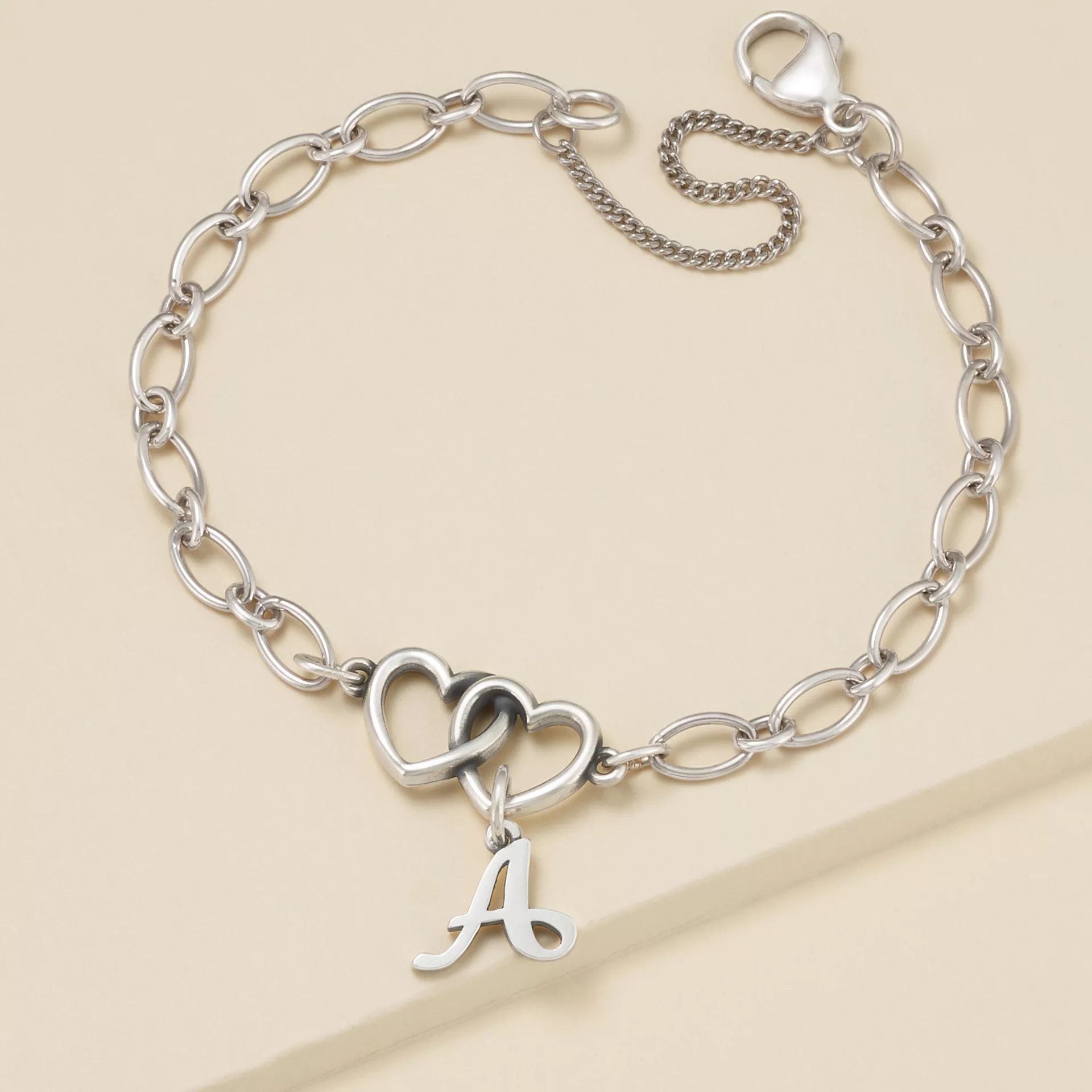 Two Hearts Together Charm Bracelet - Image 2