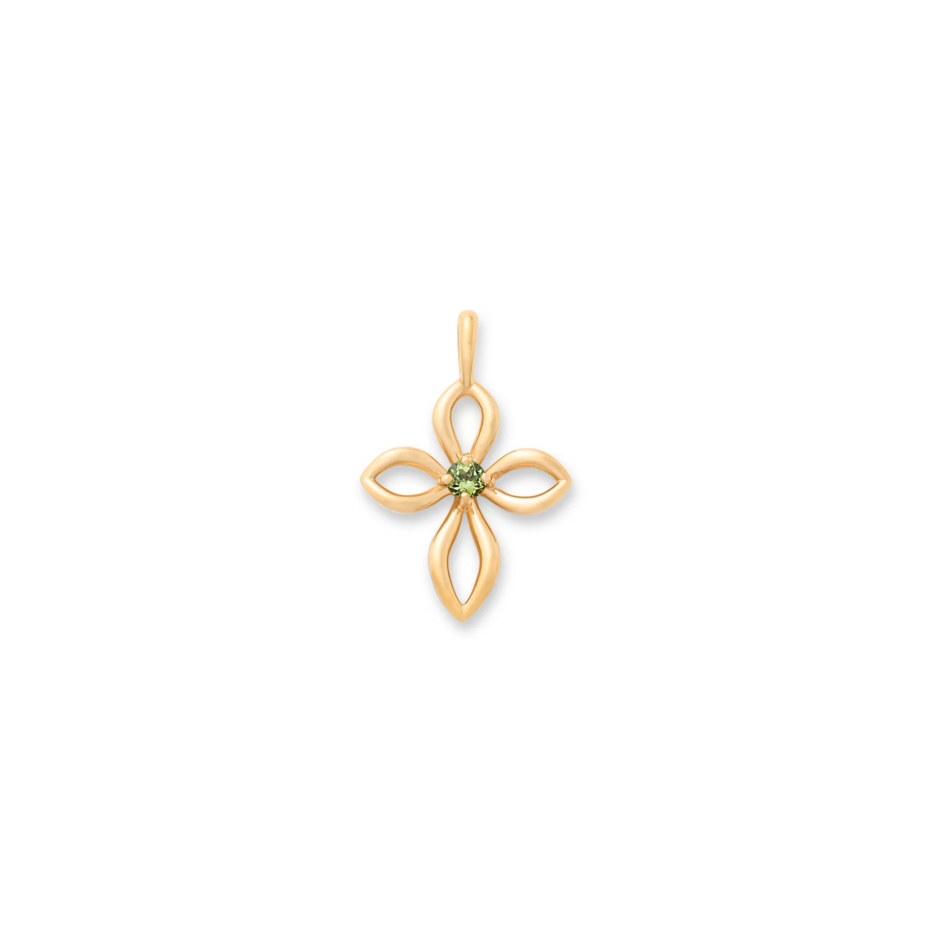 Avery Remembrance Birthstone Cross Pendant