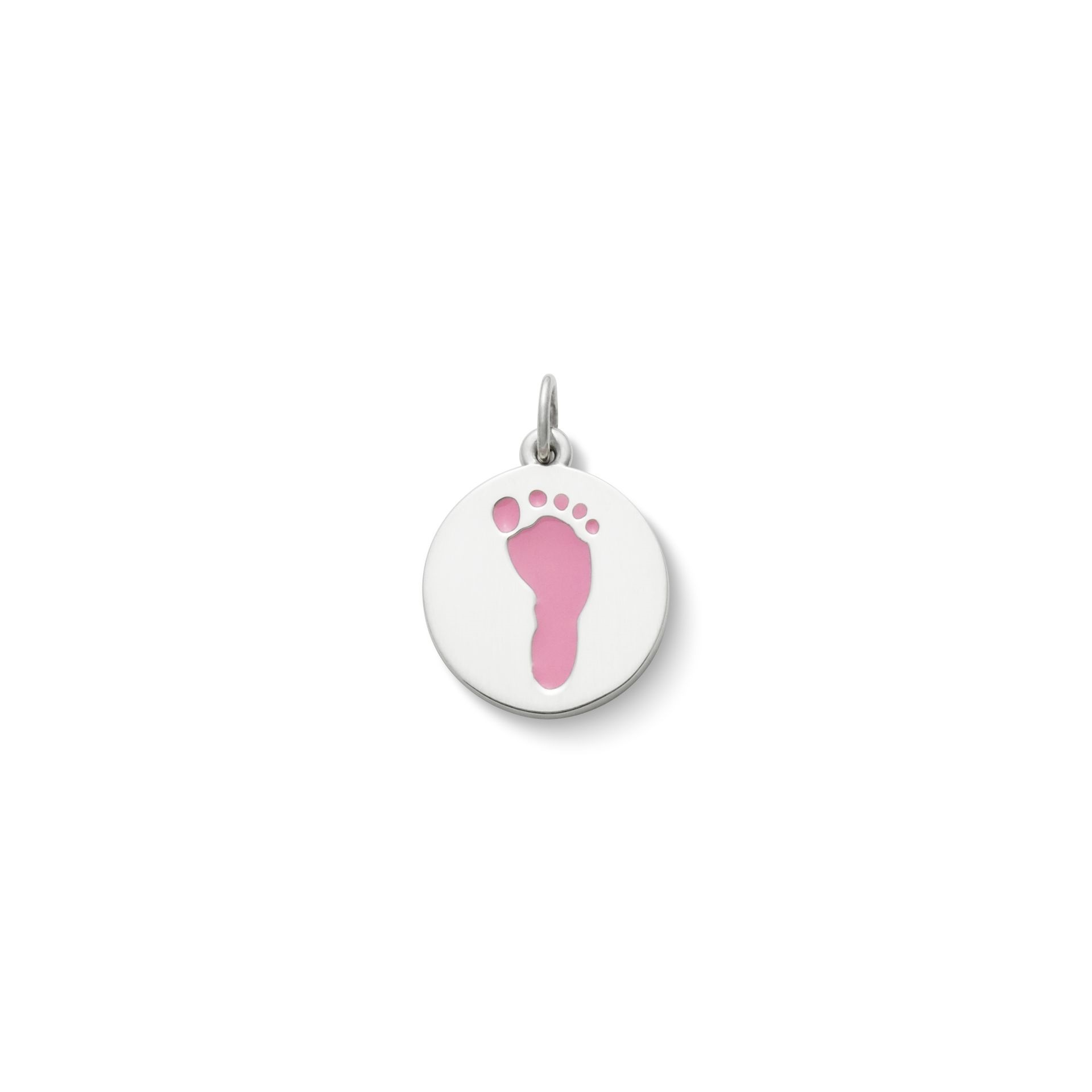 Enamel Footprint Charm