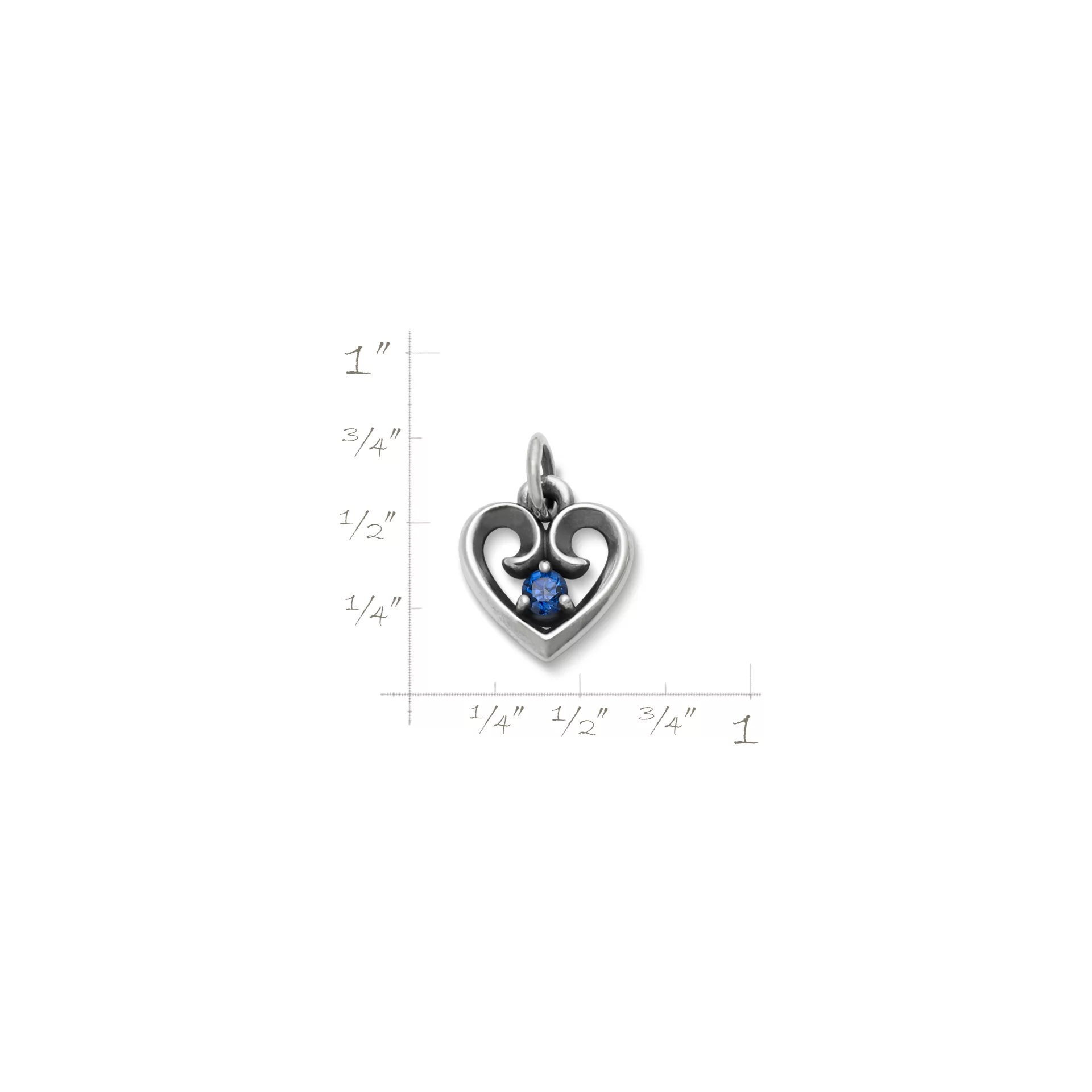 Avery Remembrance Heart Birthstone Charm - Image 2