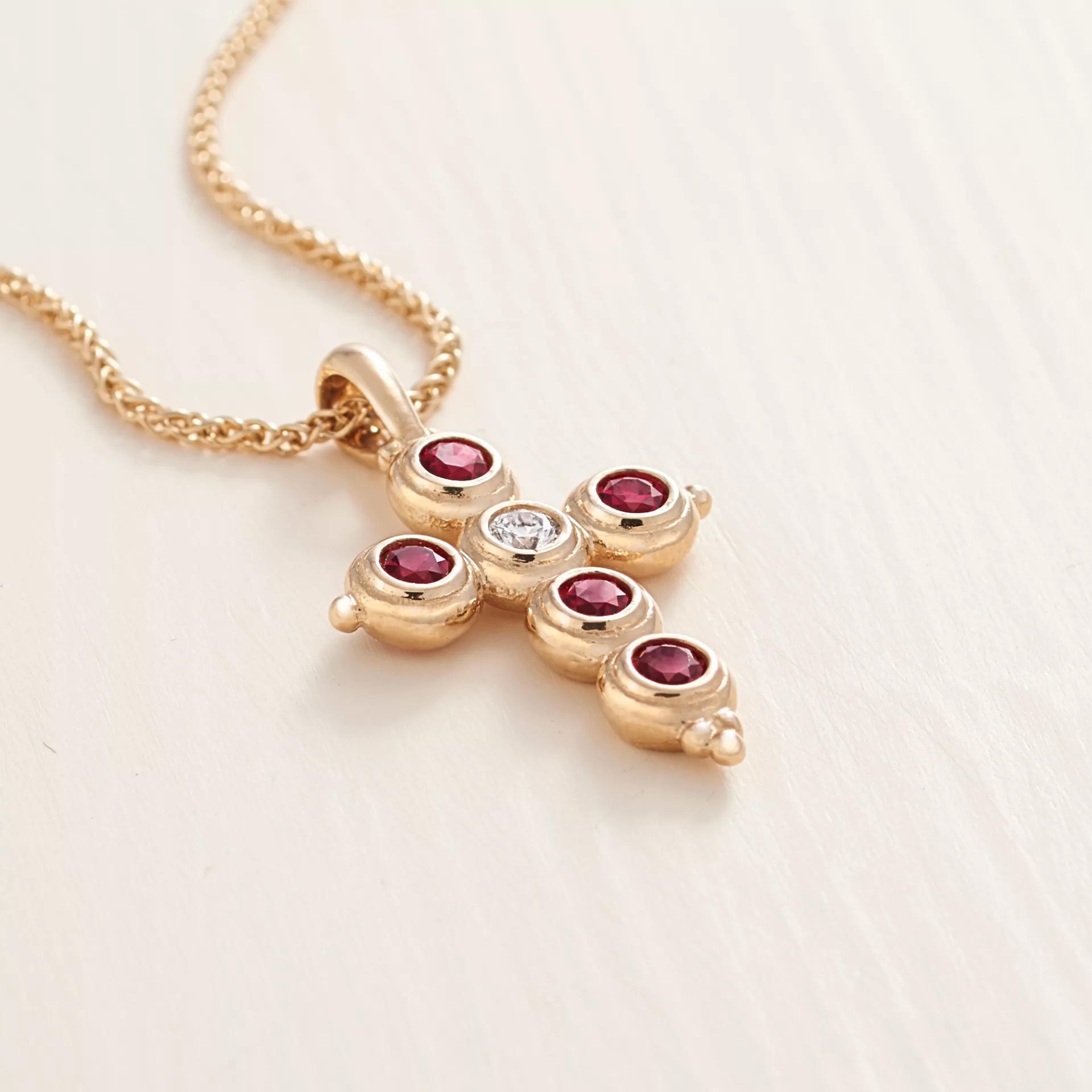 Antiquity Gemstone Cross Pendant - Image 2