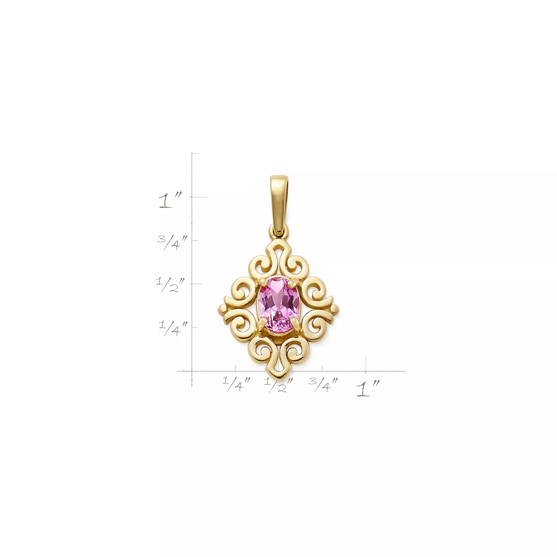 Spanish Lace Birthstone Pendant - Image 3