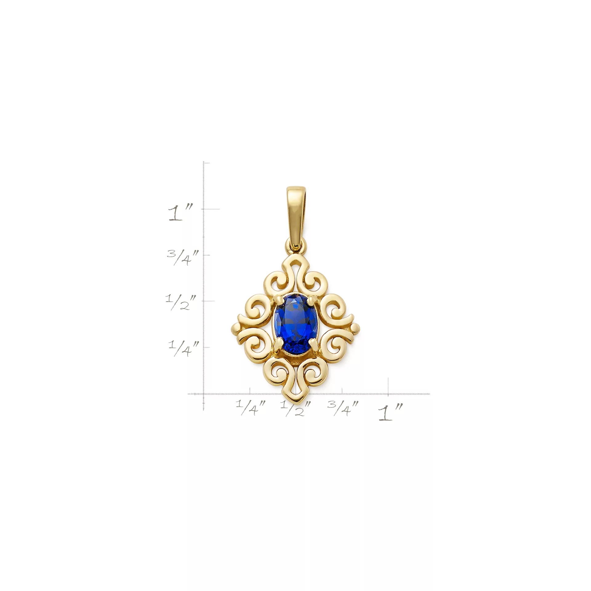 Spanish Lace Birthstone Pendant - Image 3