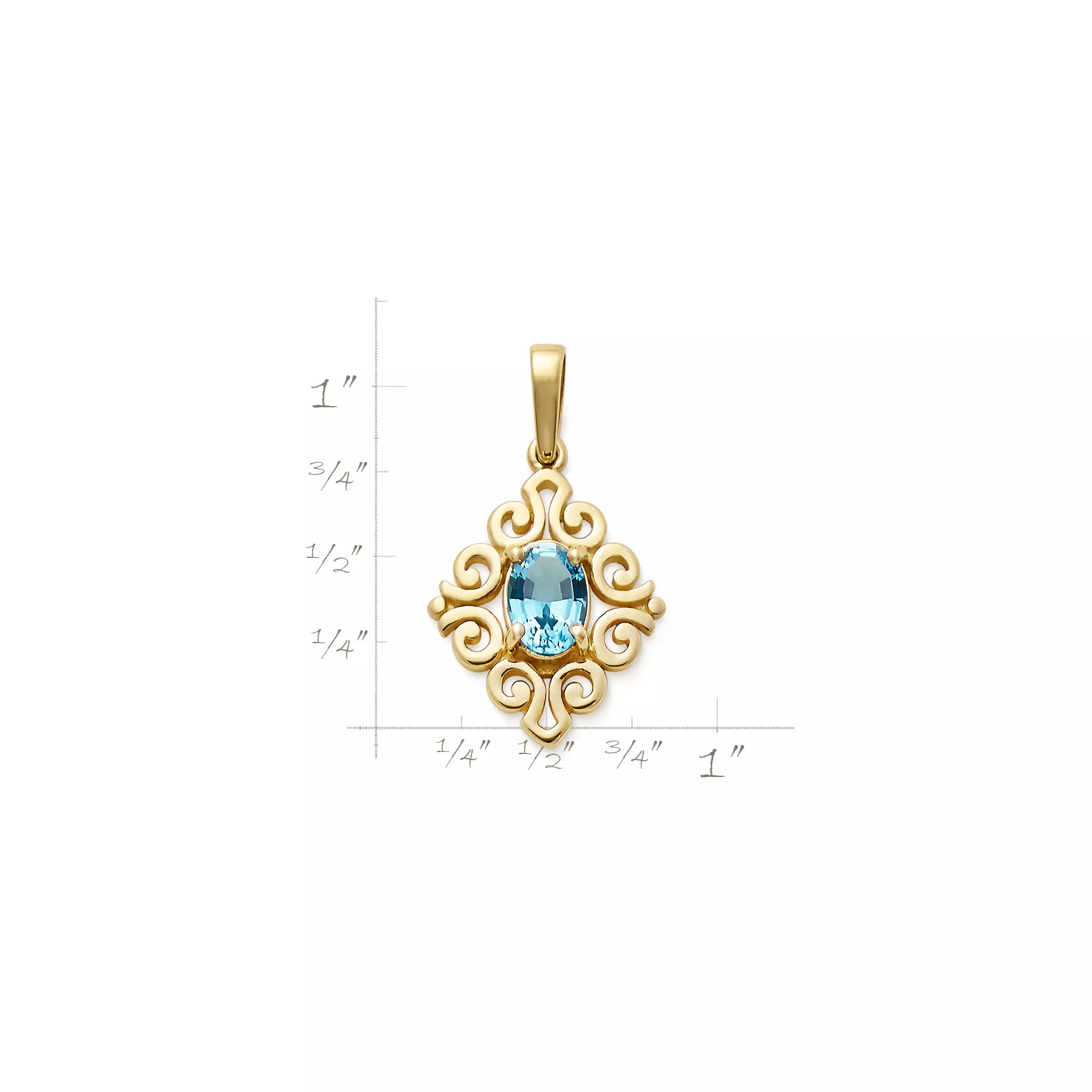 Spanish Lace Birthstone Pendant - Image 3