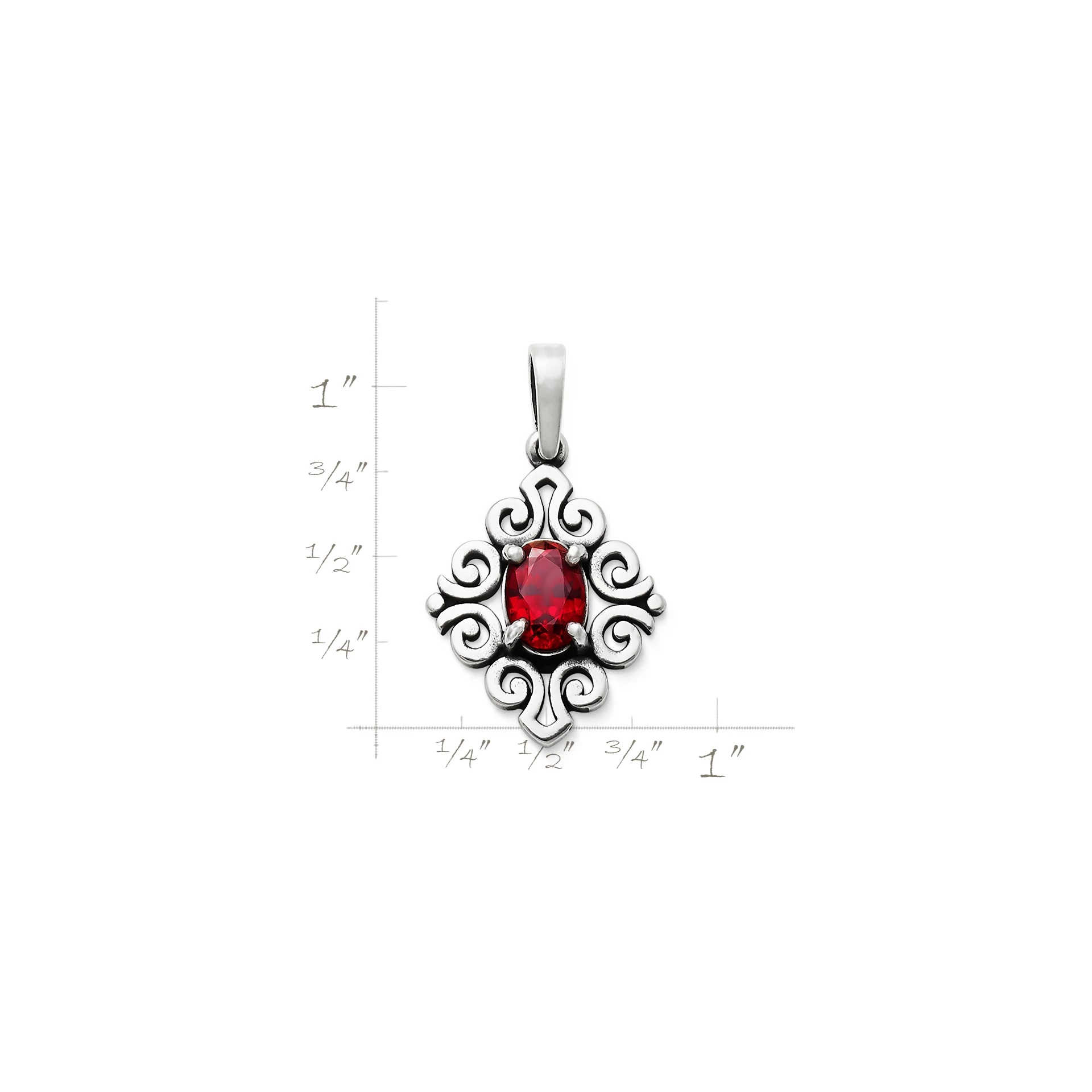 Spanish Lace Birthstone Pendant - Image 2