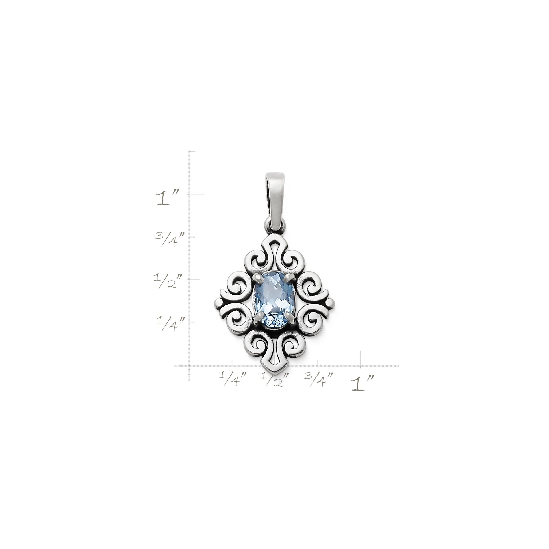 Spanish Lace Birthstone Pendant - Image 3