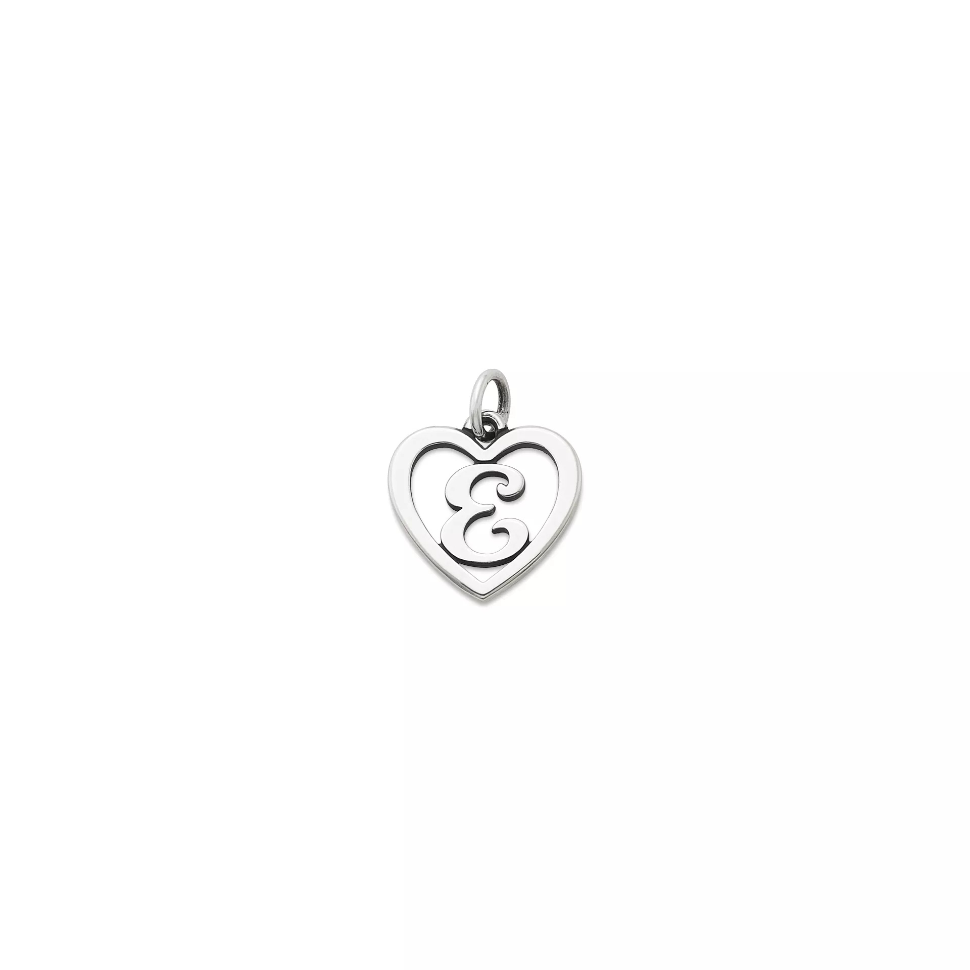Heart Script Initial Charm