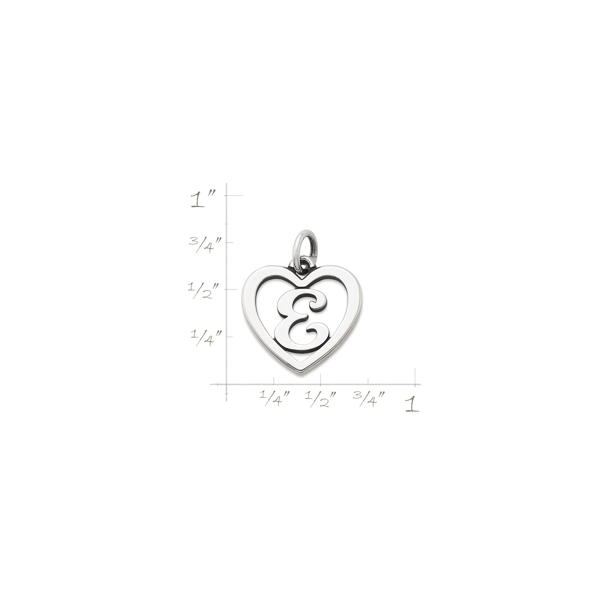 Heart Script Initial Charm - Image 3