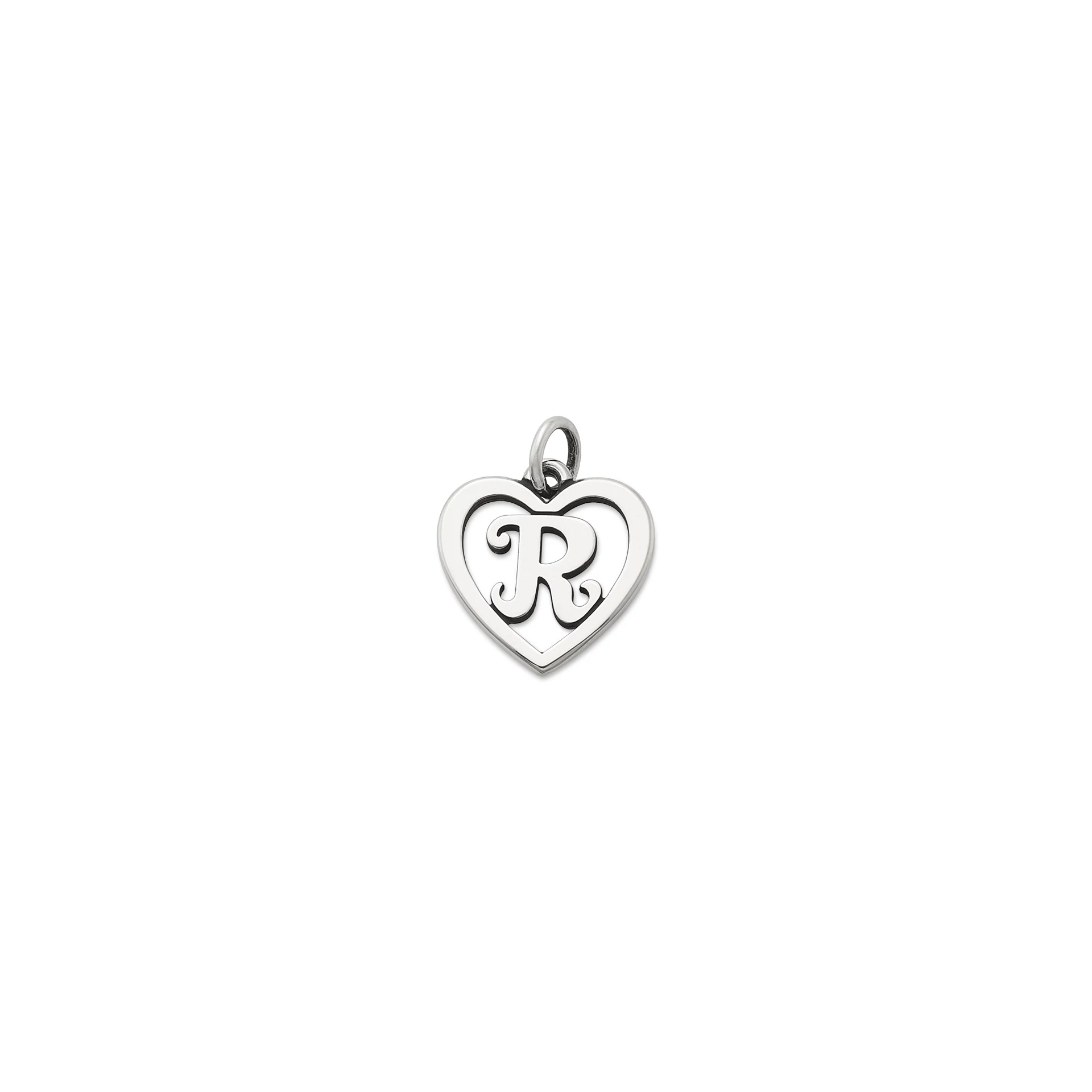 Heart Script Initial Charm