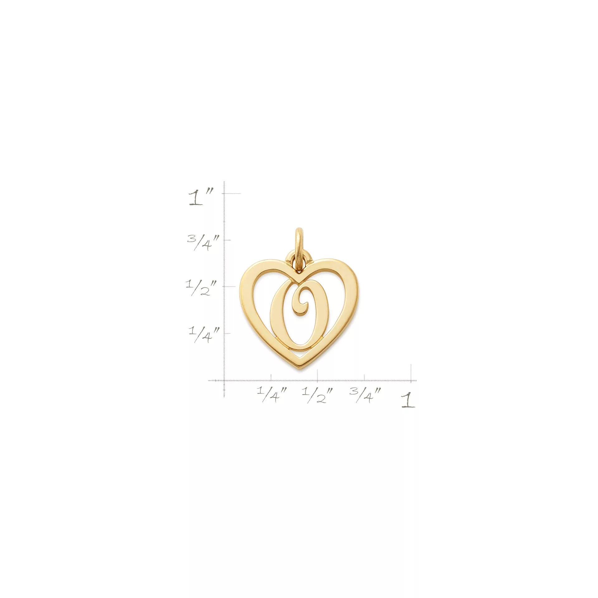 Heart Script Initial Charm - Image 4