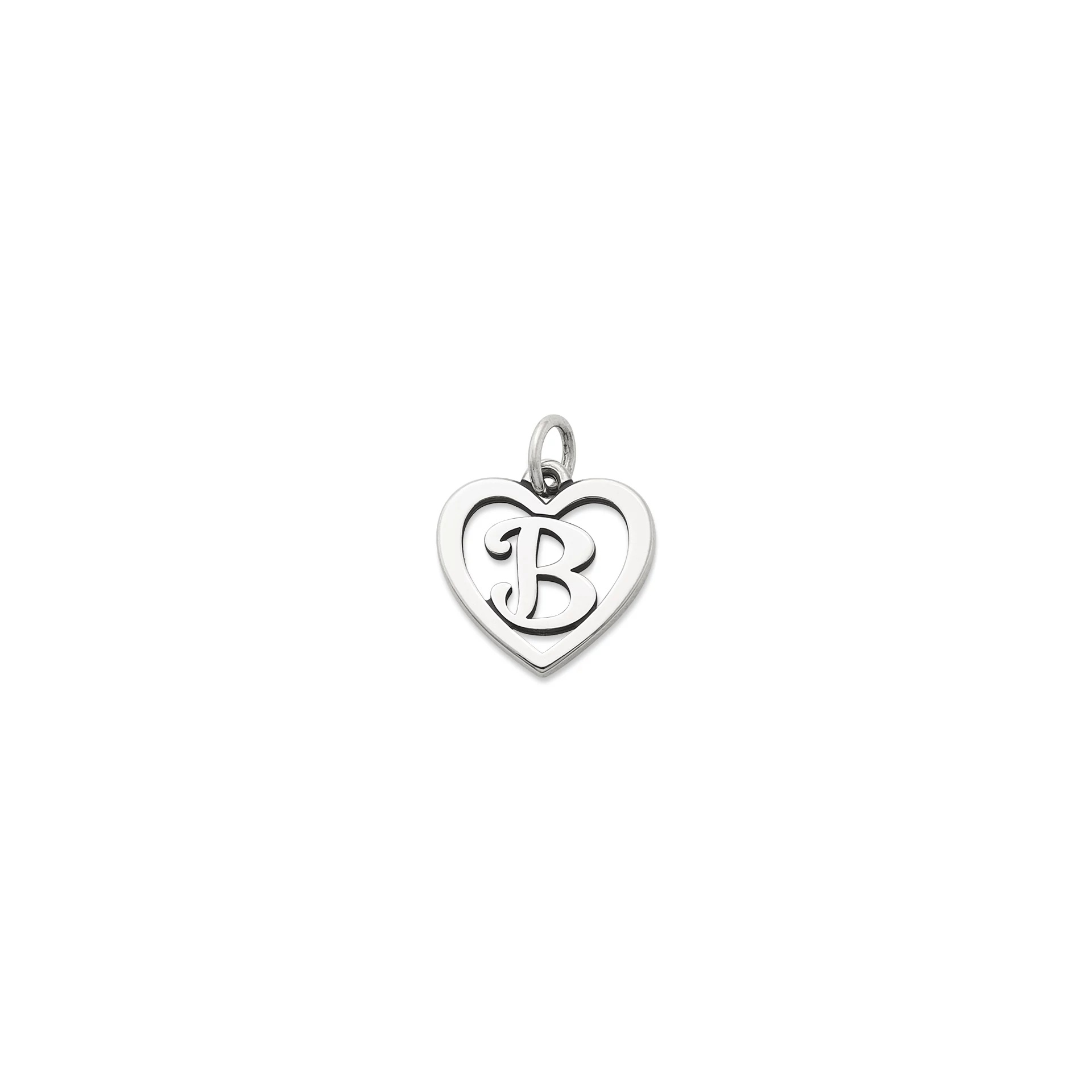 Heart Script Initial Charm