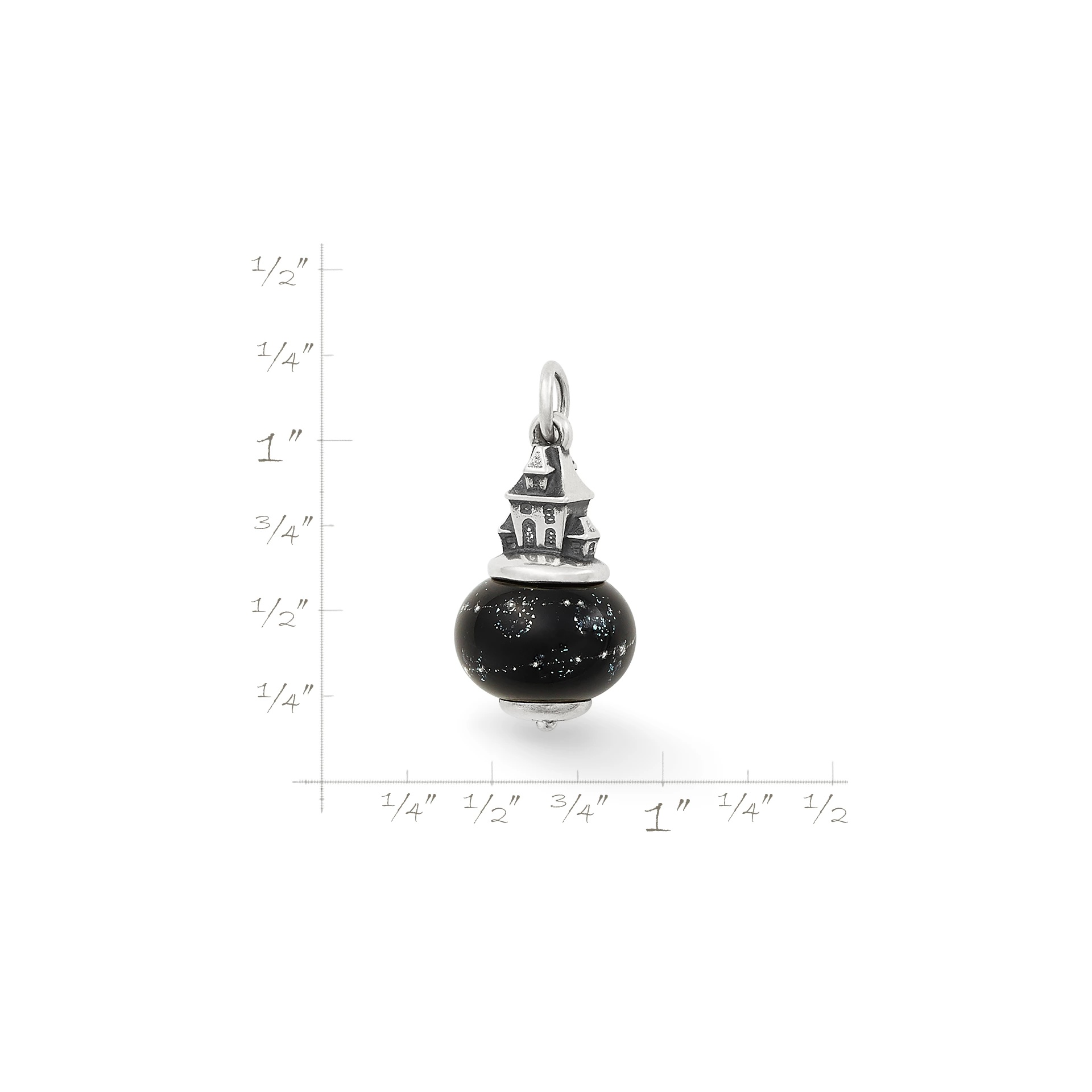 Haunted House Art Glass Charm - Image 4