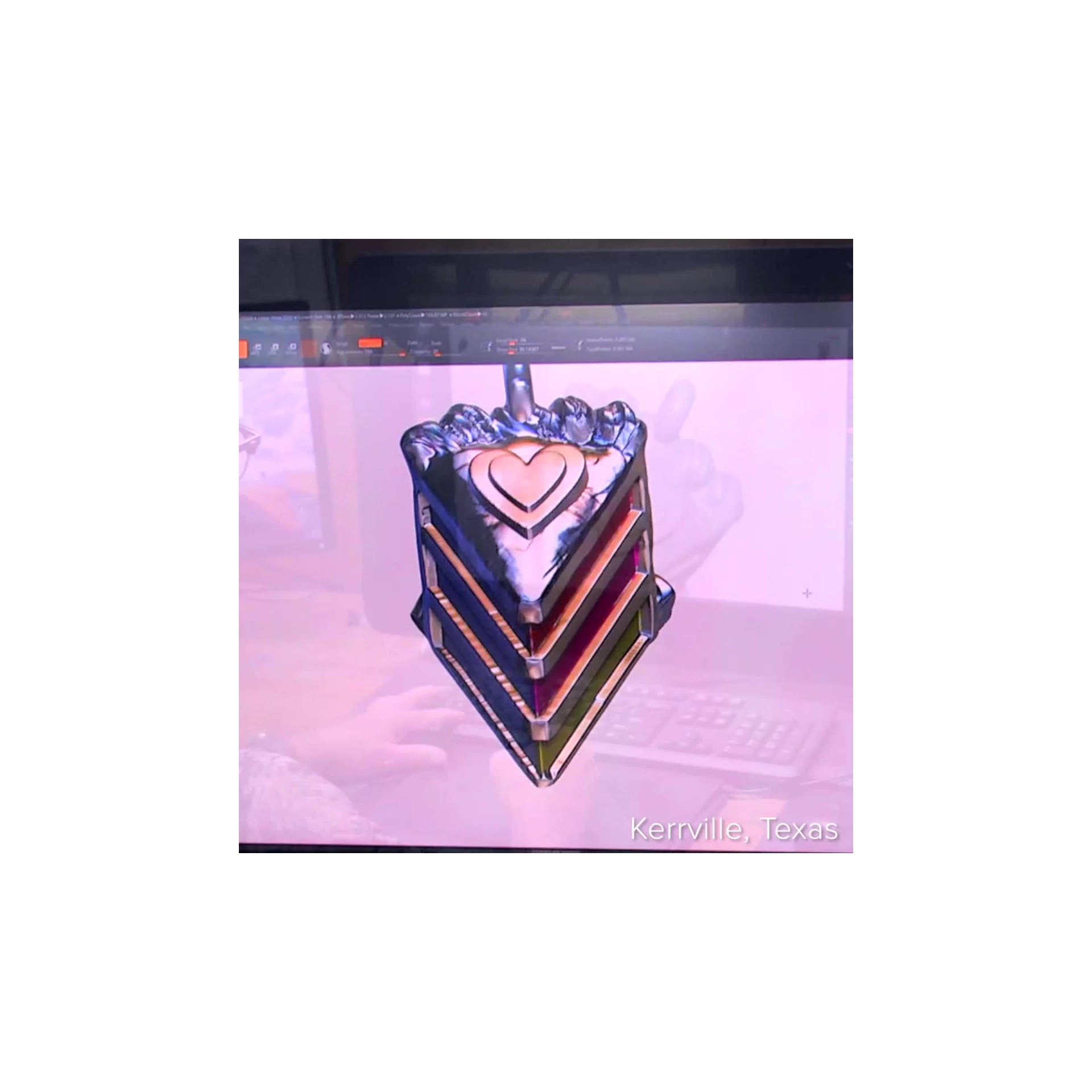 Enamel Layer Cake Charm - Image 4