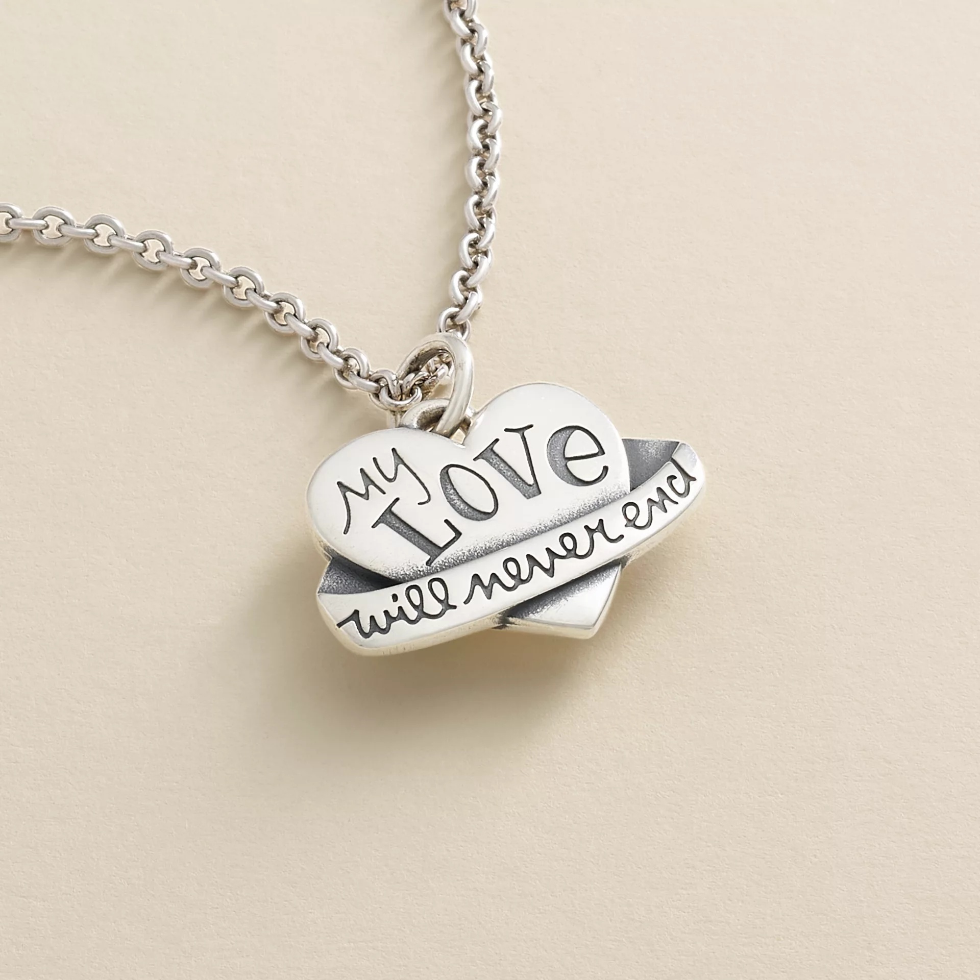 My Love Will Never End Heart Charm - Image 2