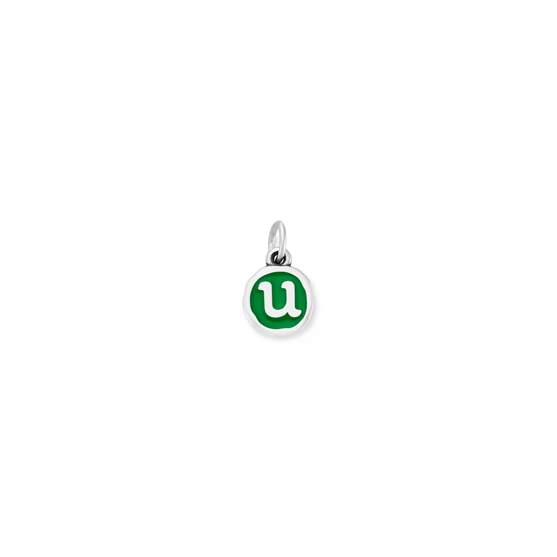 Enamel Initial Disc Charm