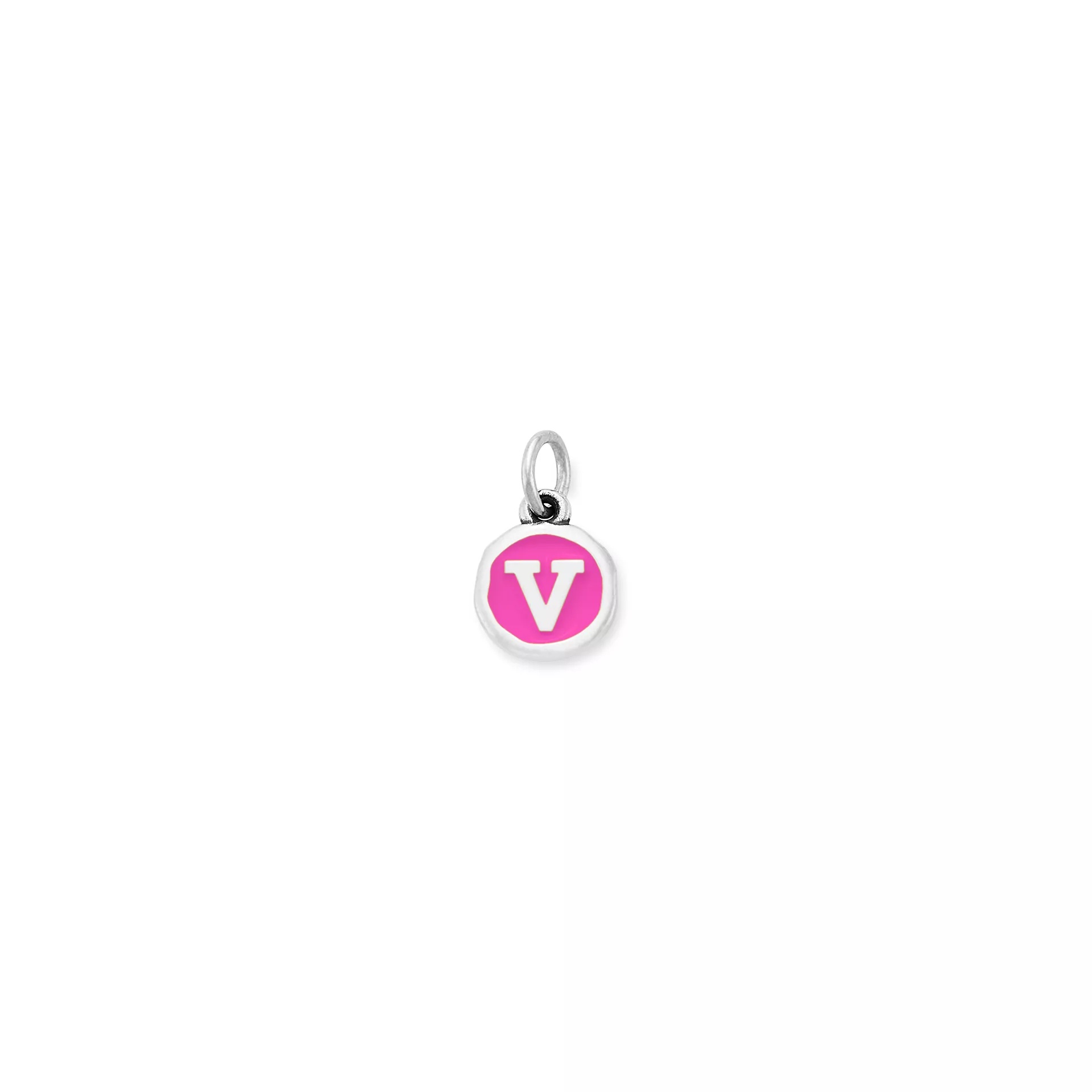 Enamel Initial Disc Charm