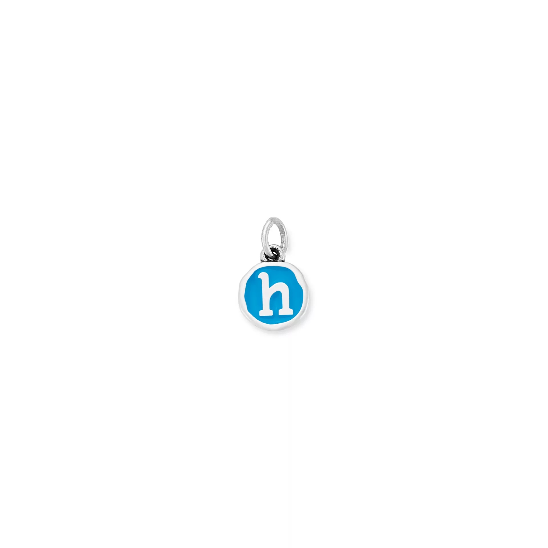 Enamel Initial Disc Charm