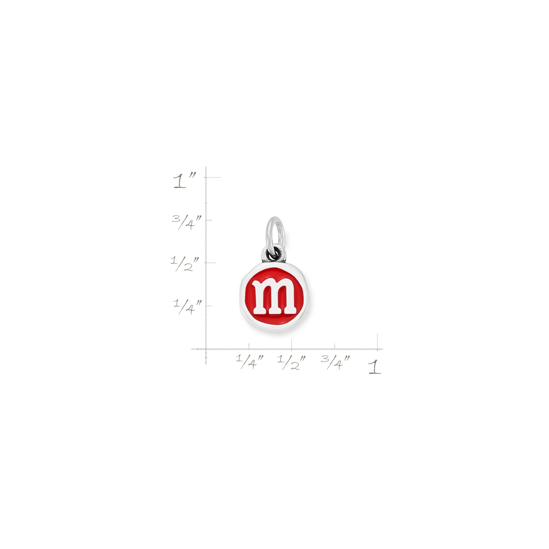 Enamel Initial Disc Charm - Image 4