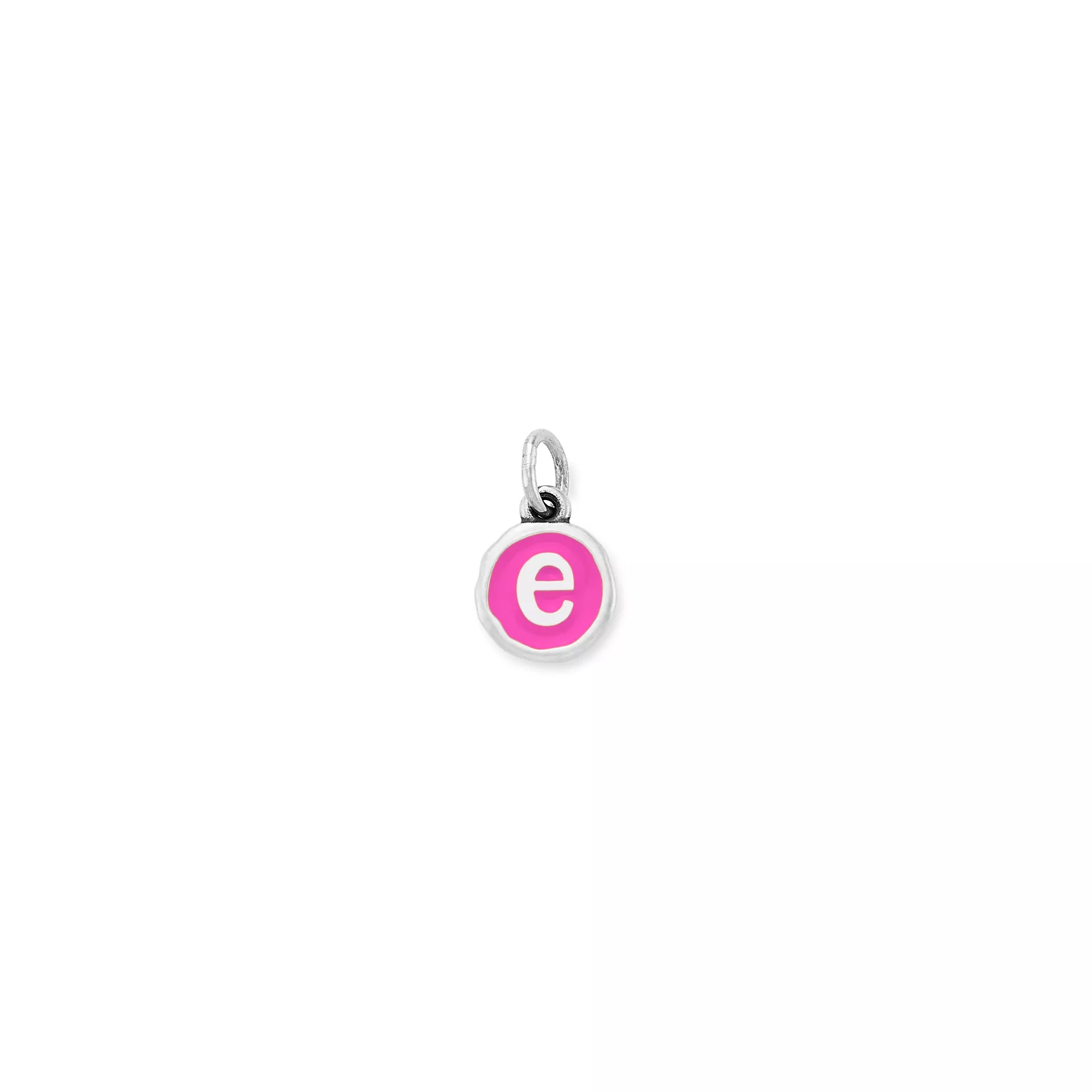 Enamel Initial Disc Charm