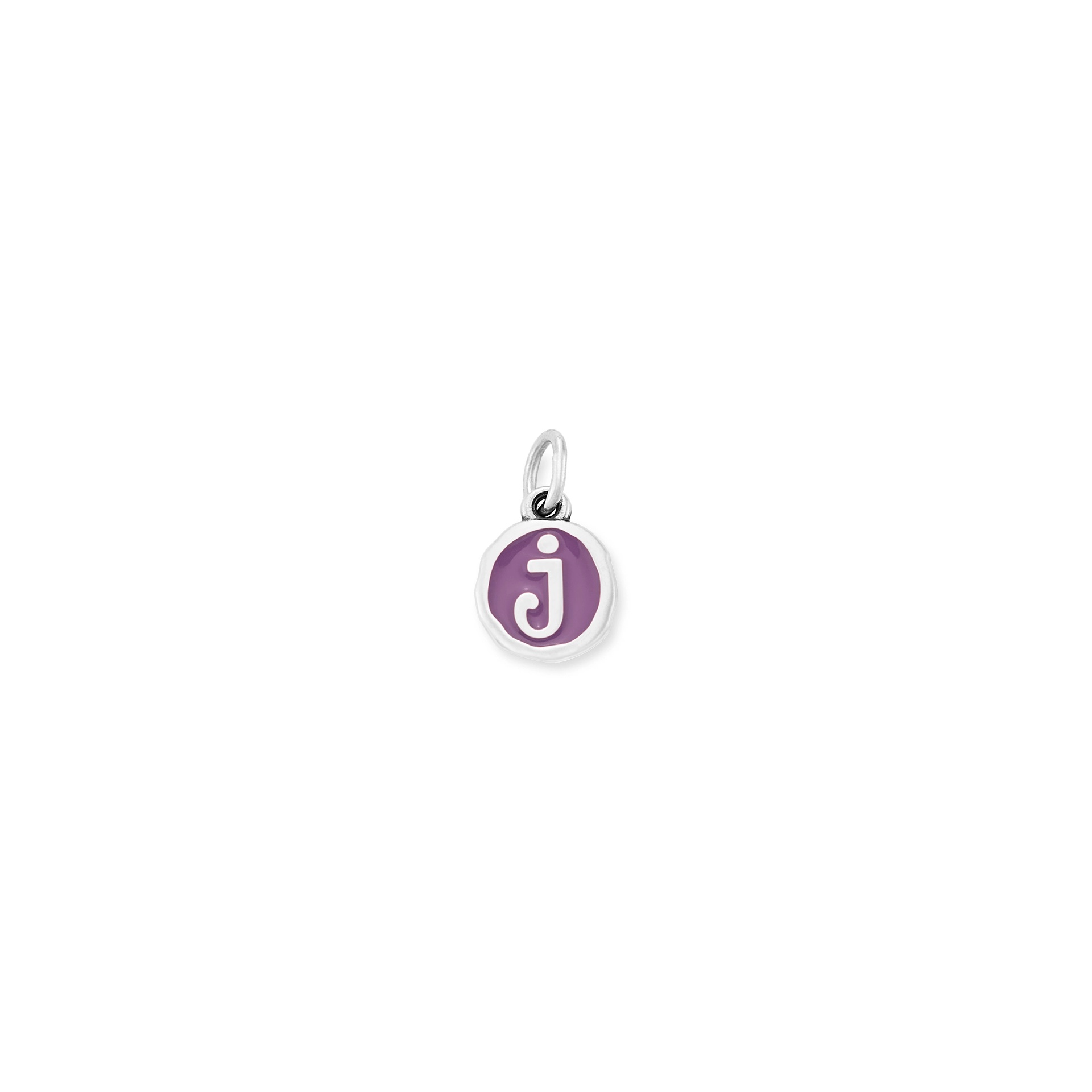 Enamel Initial Disc Charm