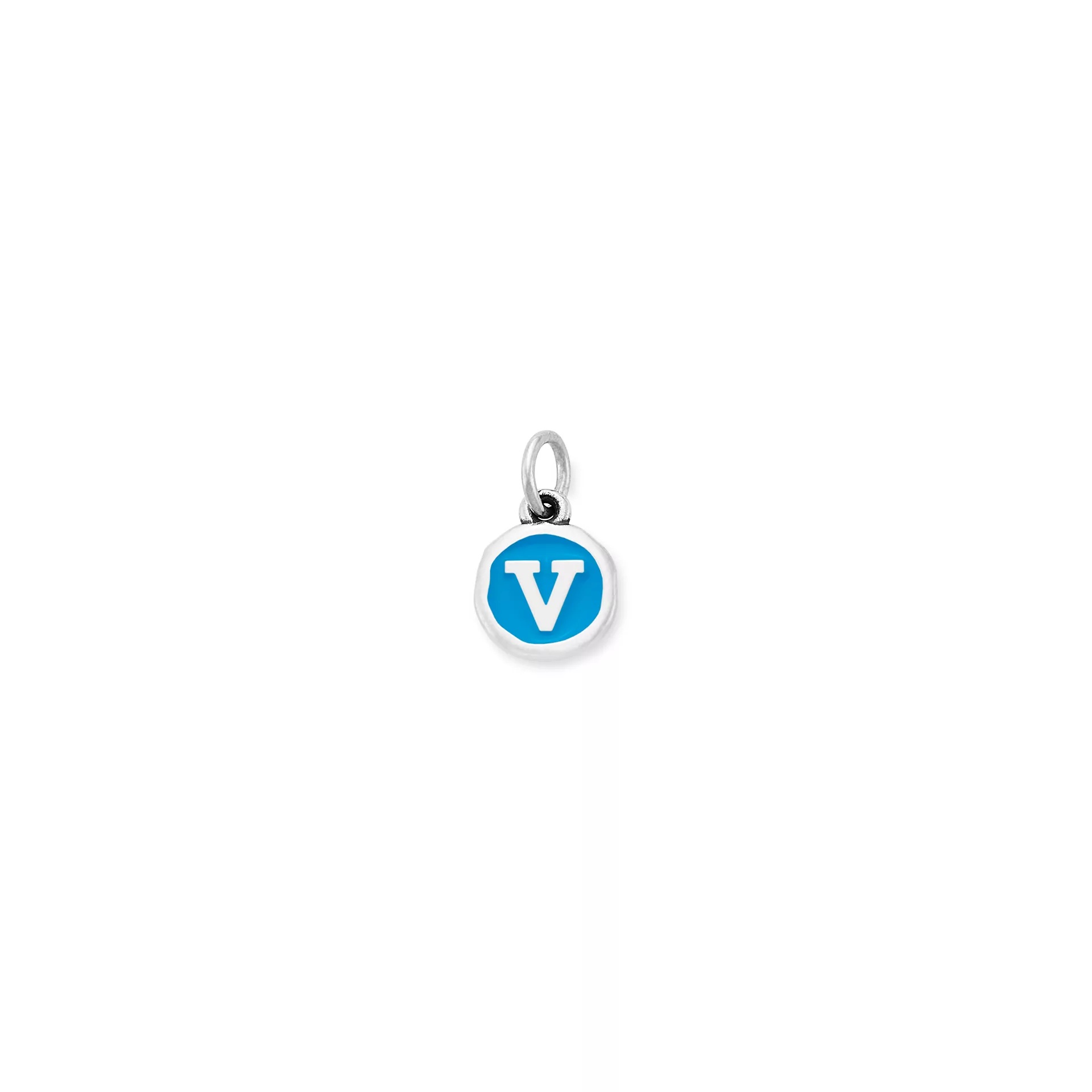 Enamel Initial Disc Charm