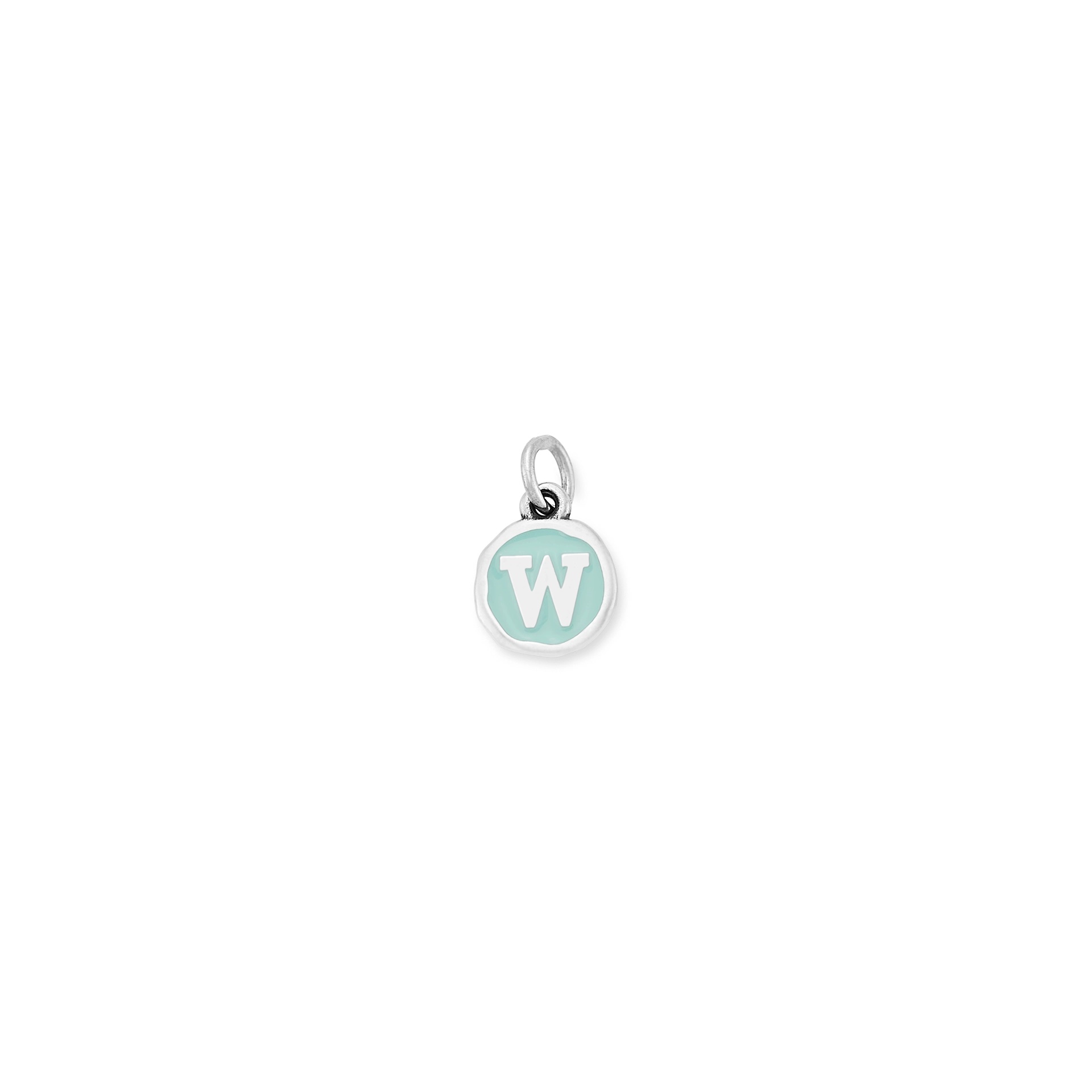 Enamel Initial Disc Charm