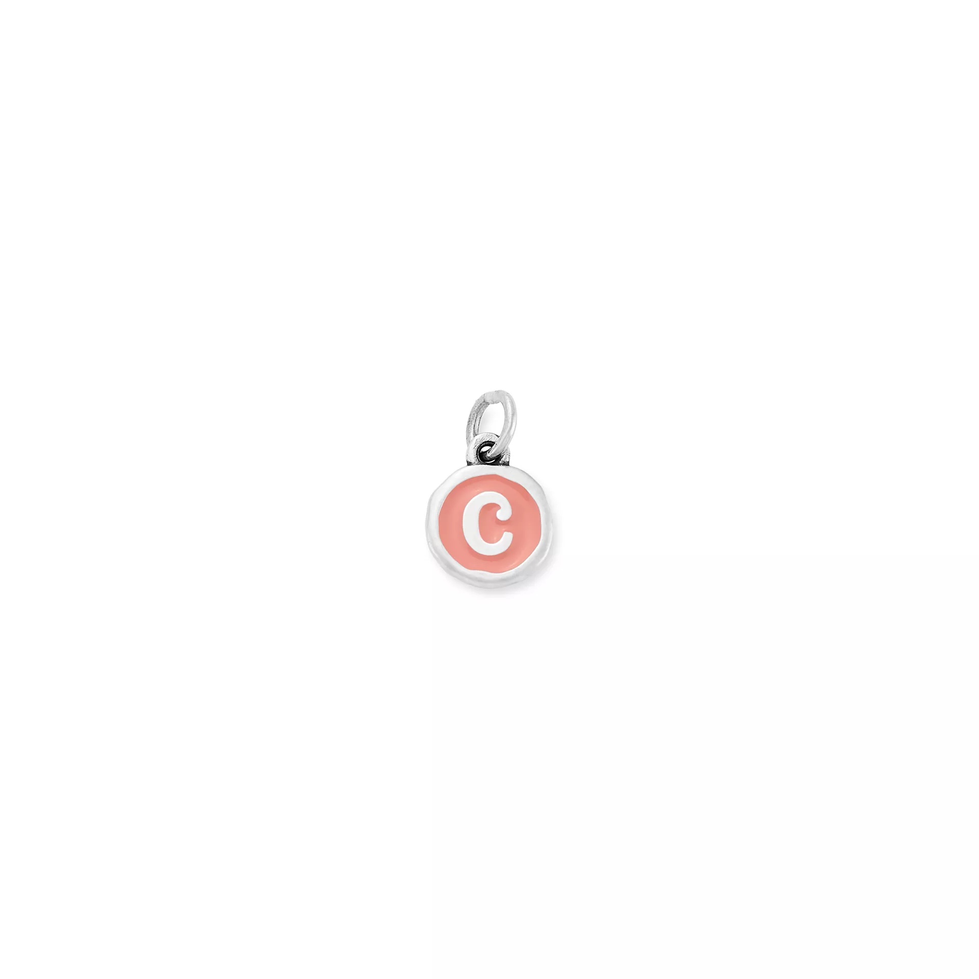 Enamel Initial Disc Charm