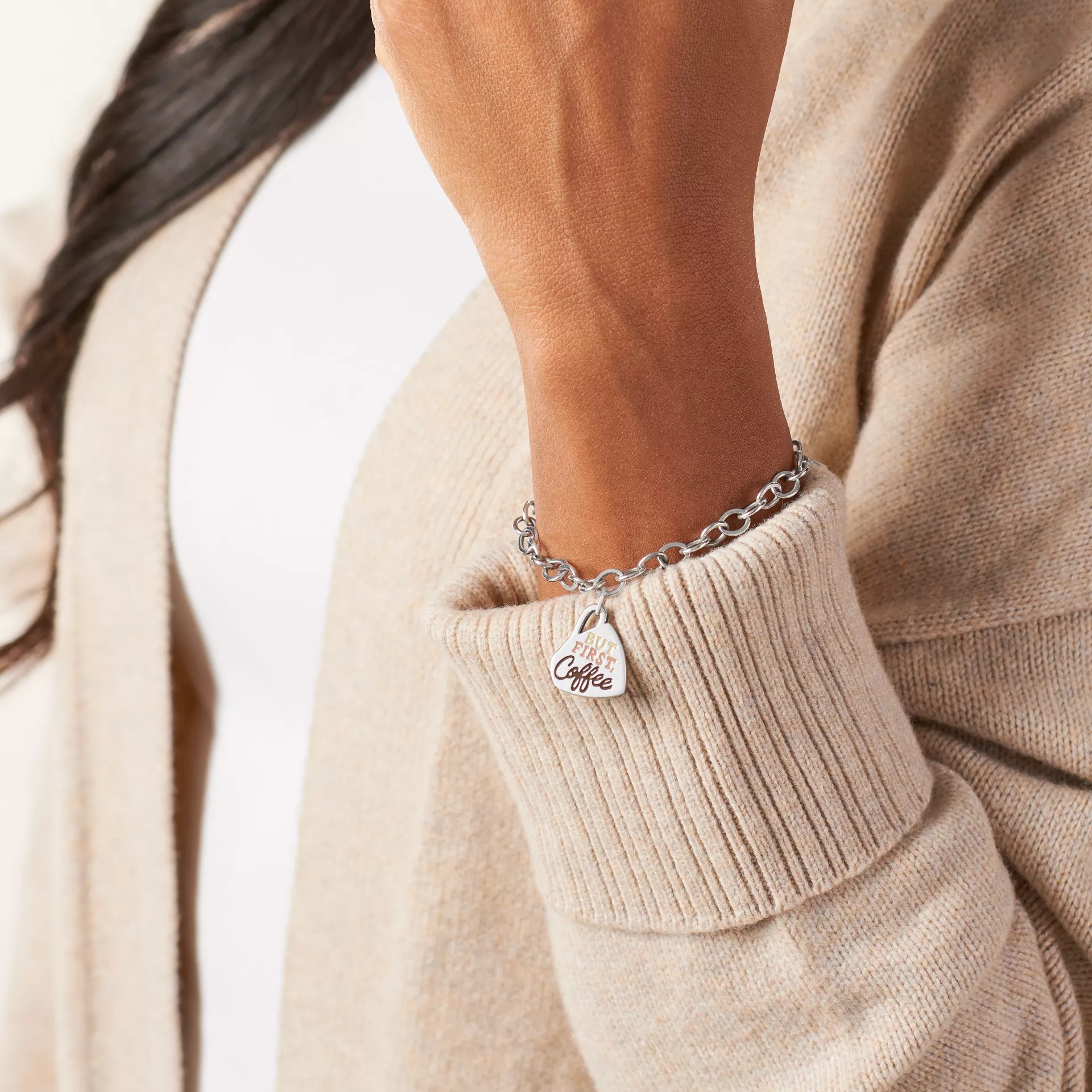 Enamel But First Coffee Charm - Image 3