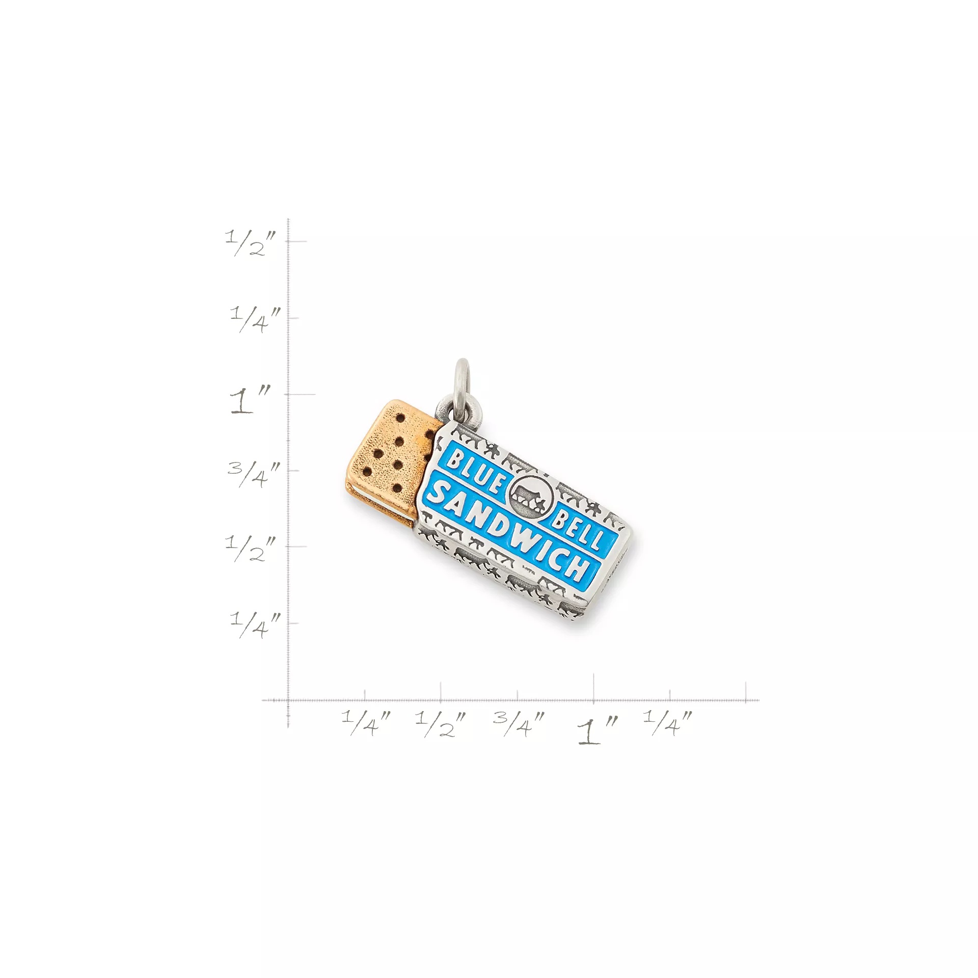 Enamel Blue Bell Ice Cream Sandwich Charm - Image 7