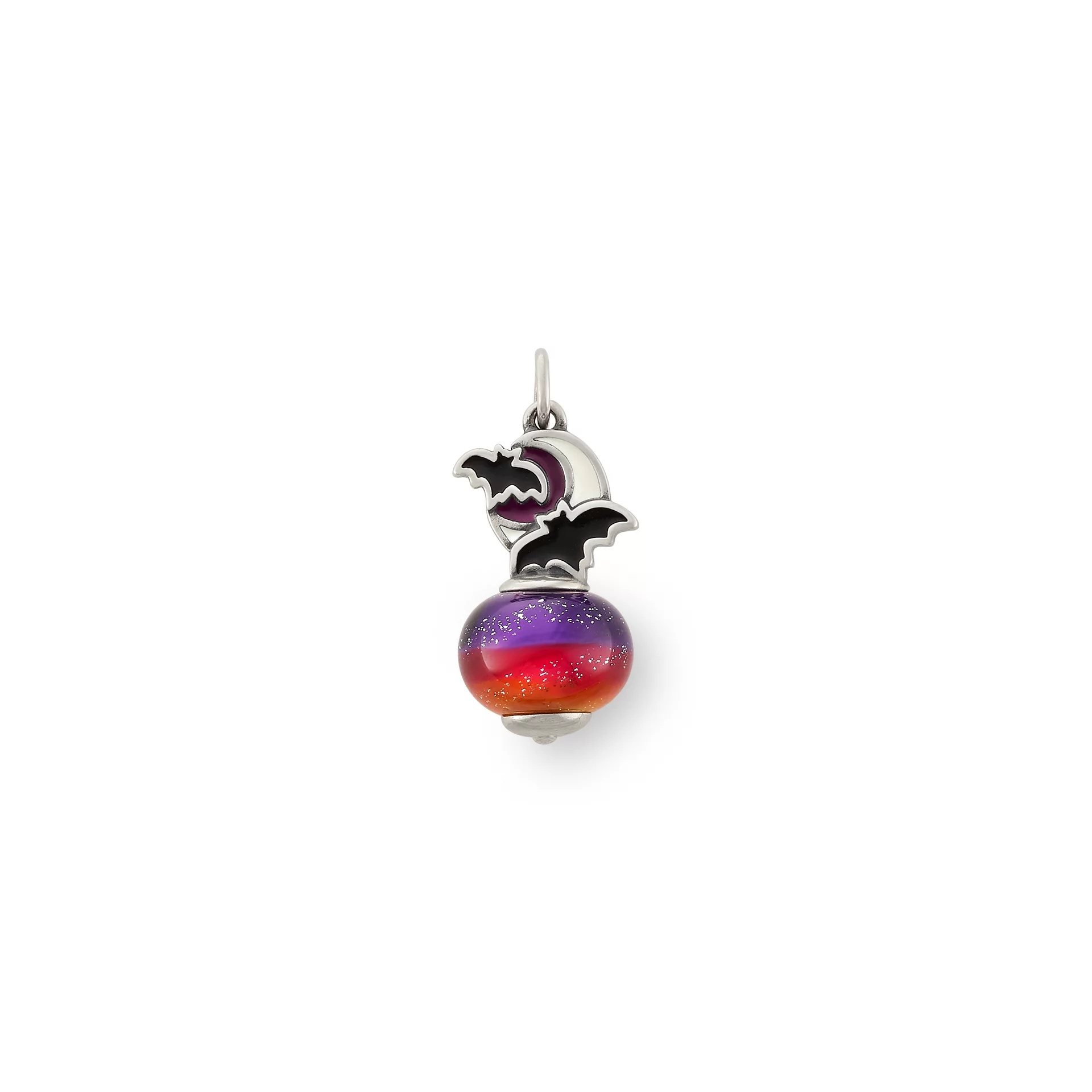 Enamel Halloween Night Art Glass Charm