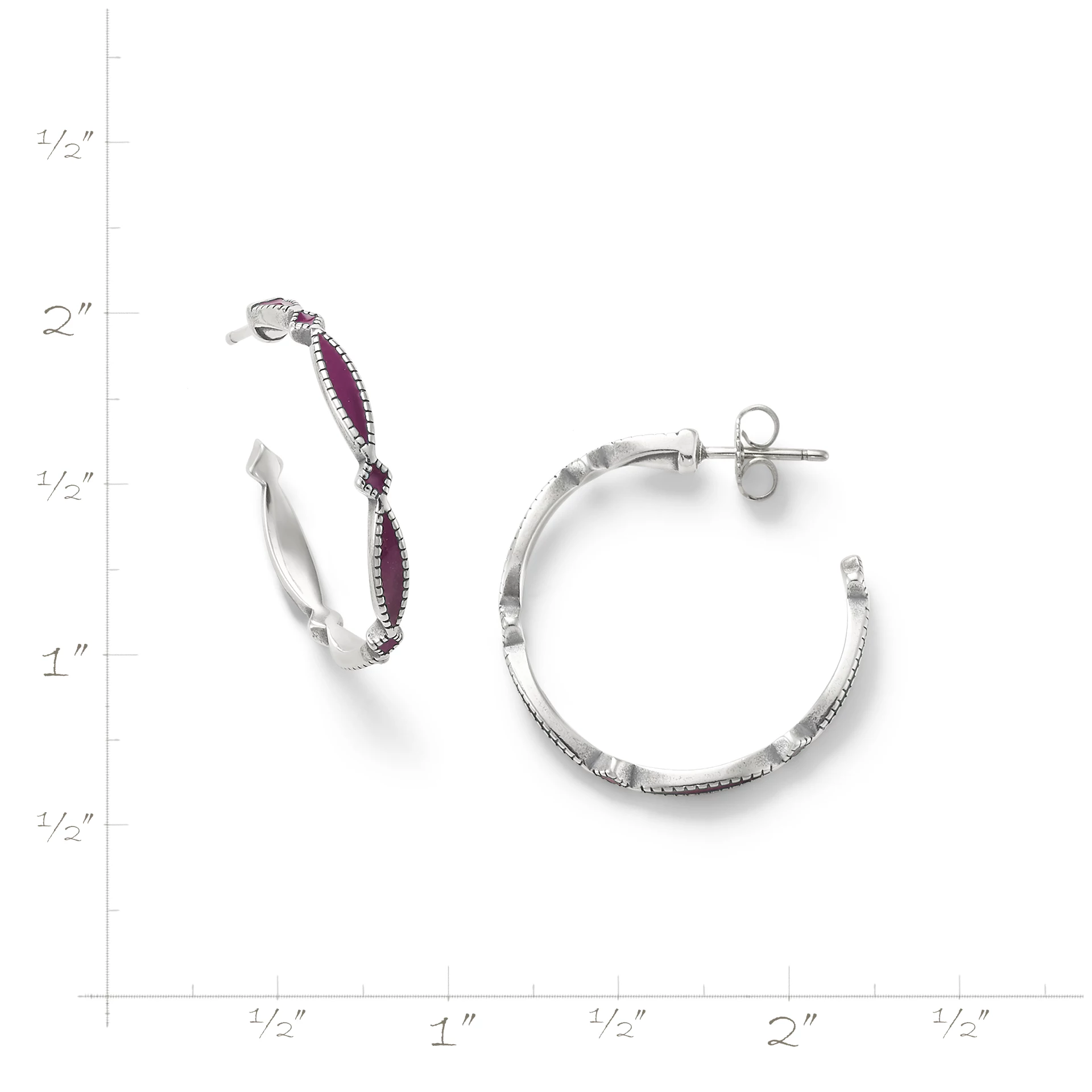 Enamel Cordoba Hoops - Image 5