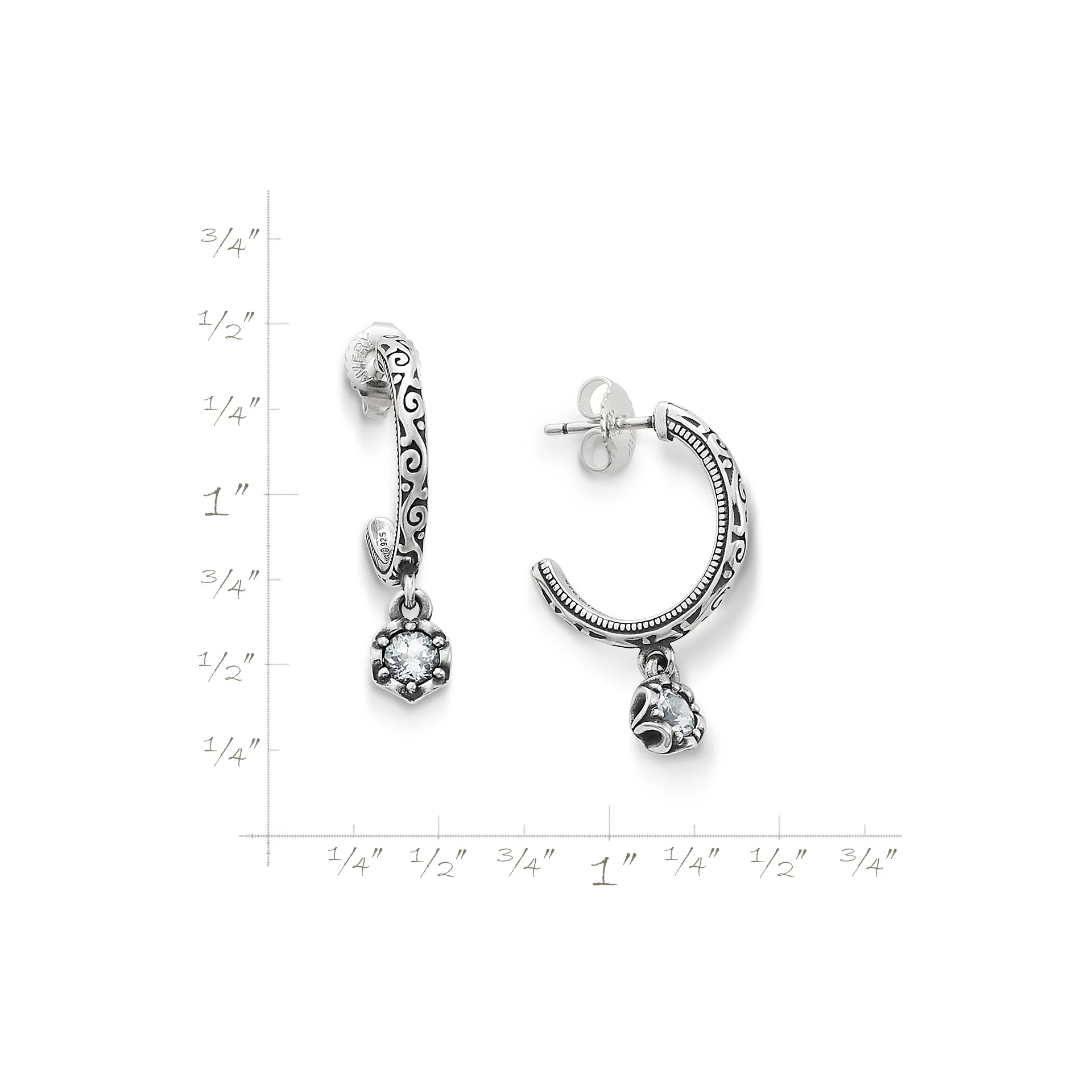 Cherished Birthstone Hoop Dangle EarShop All Rings - Image 5