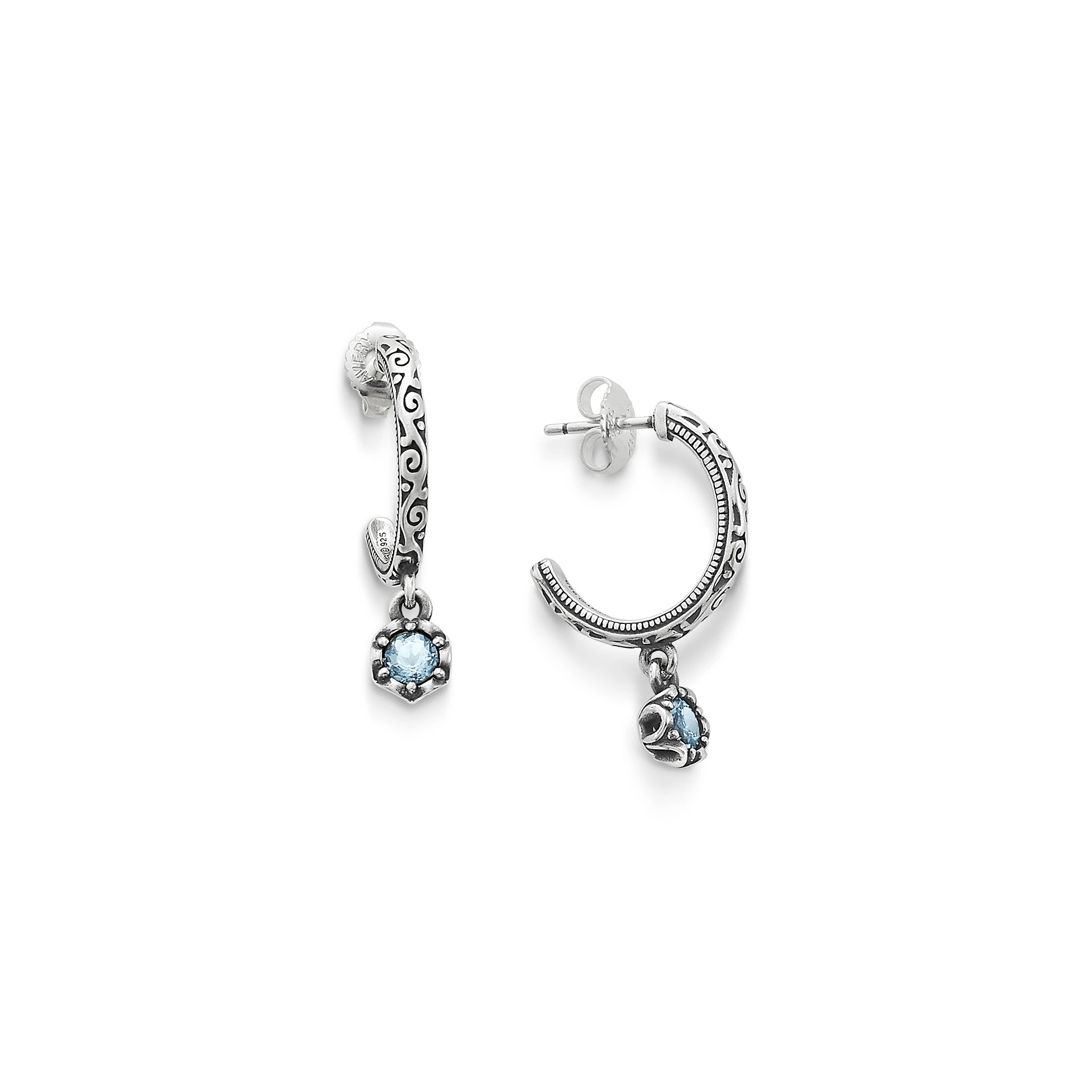 Cherished Birthstone Hoop Dangle EarShop All Rings