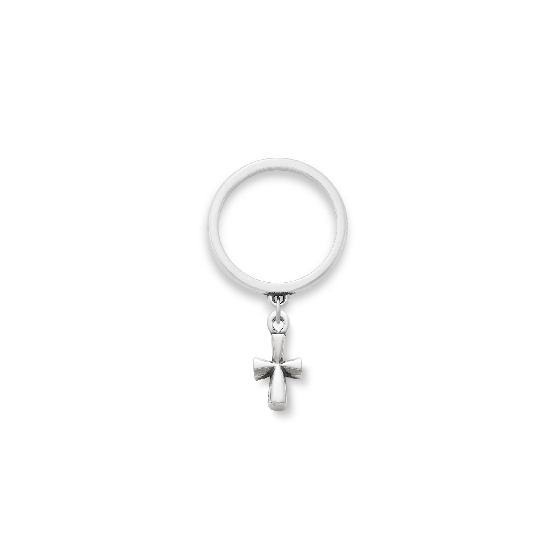 St. Teresa Cross Charm Dangle Ring