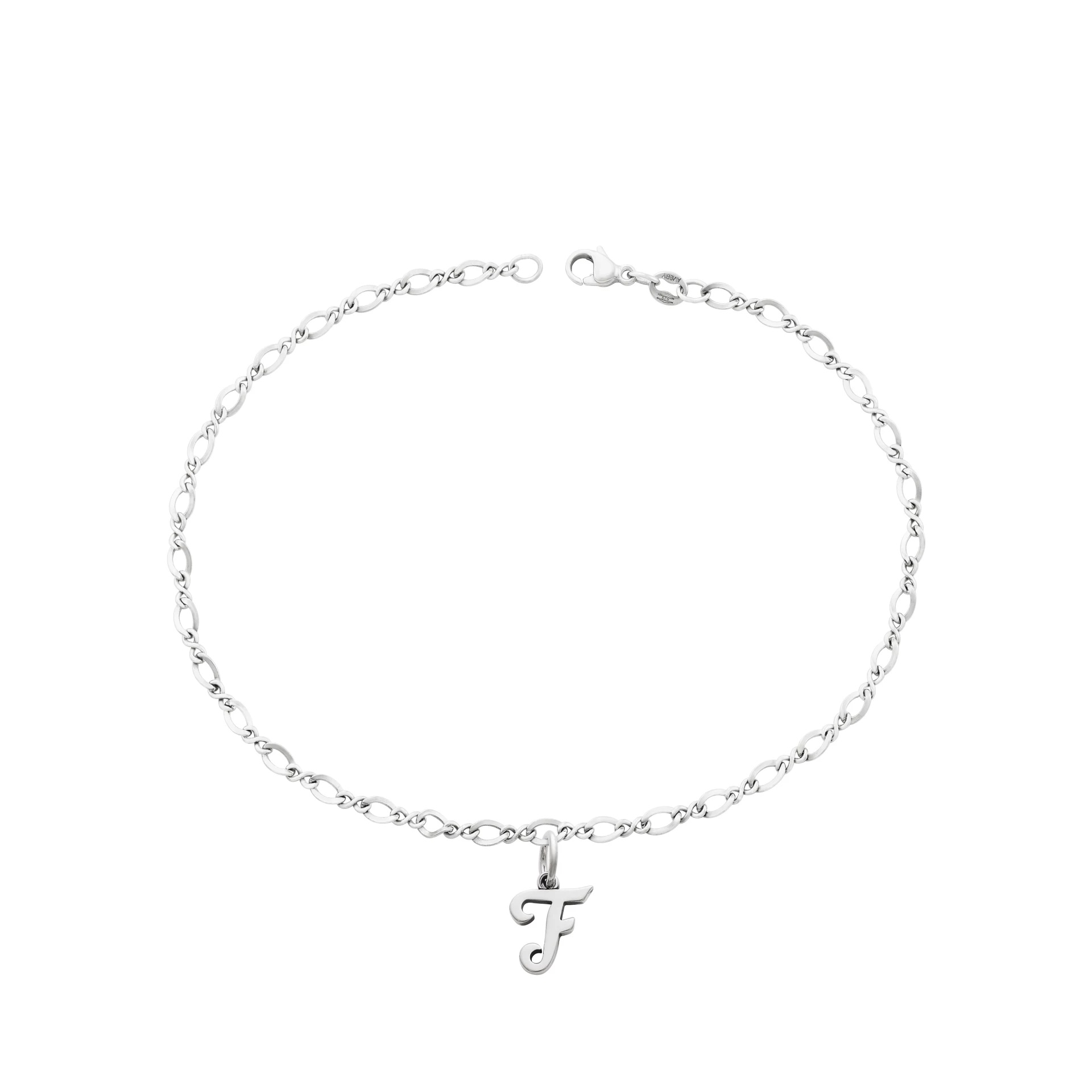 Small Script Initial Anklet