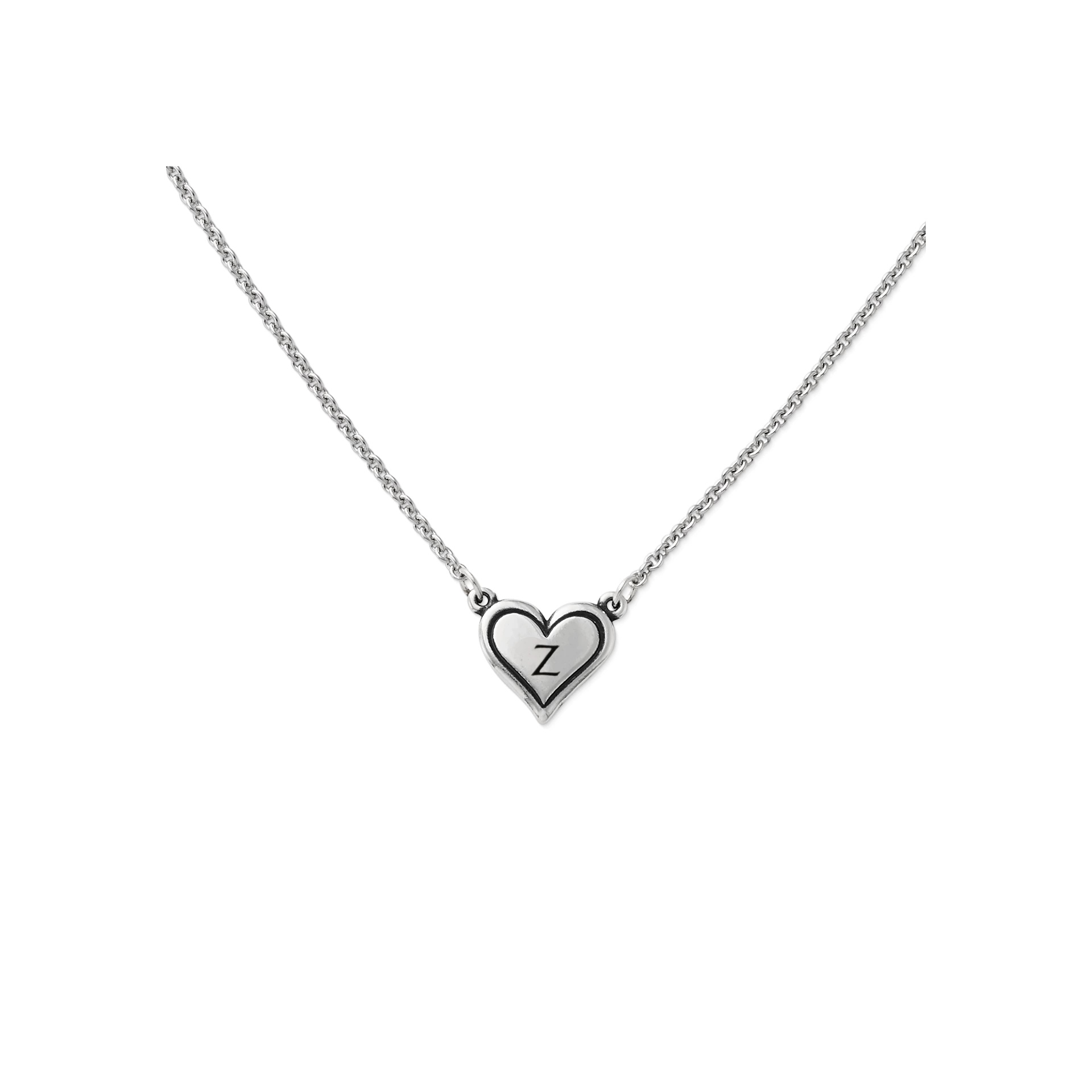 Delicate Heart Initial Necklace