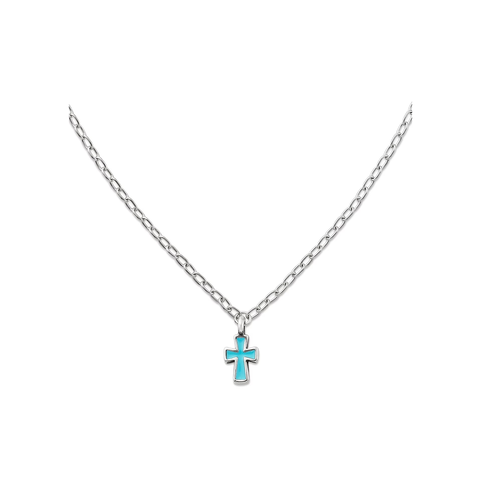 Enamel Petite Cross Necklace