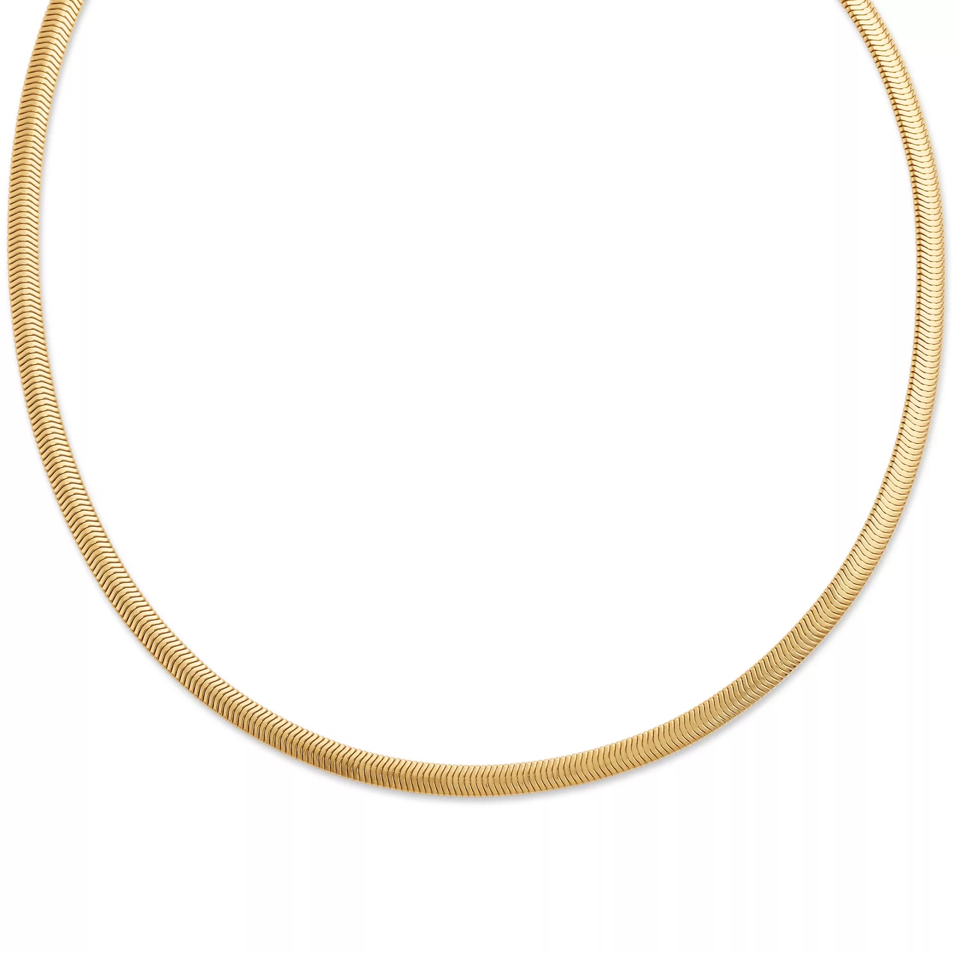 Rounded Herringbone Necklace