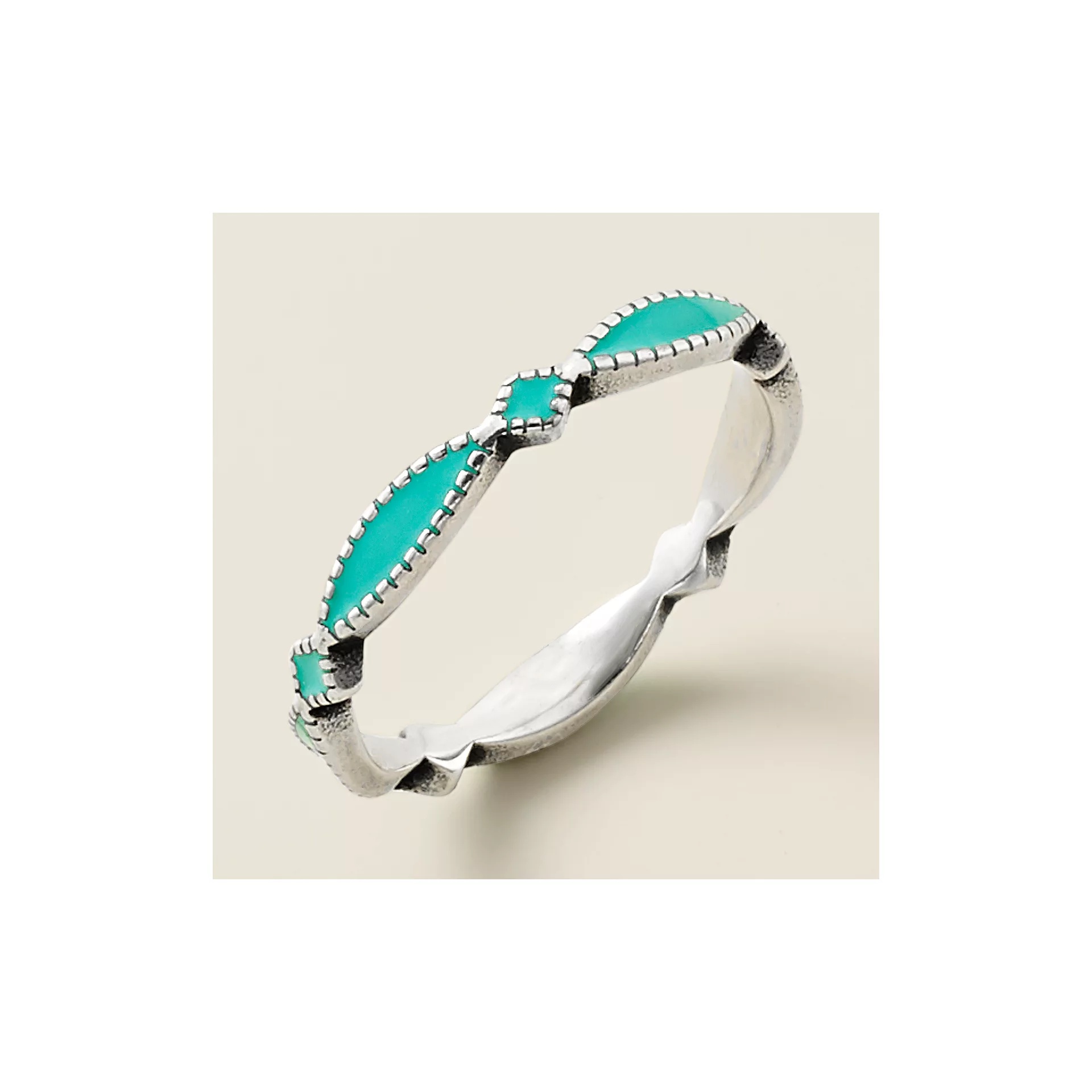 Enamel Cordoba Stacker Ring - Image 2