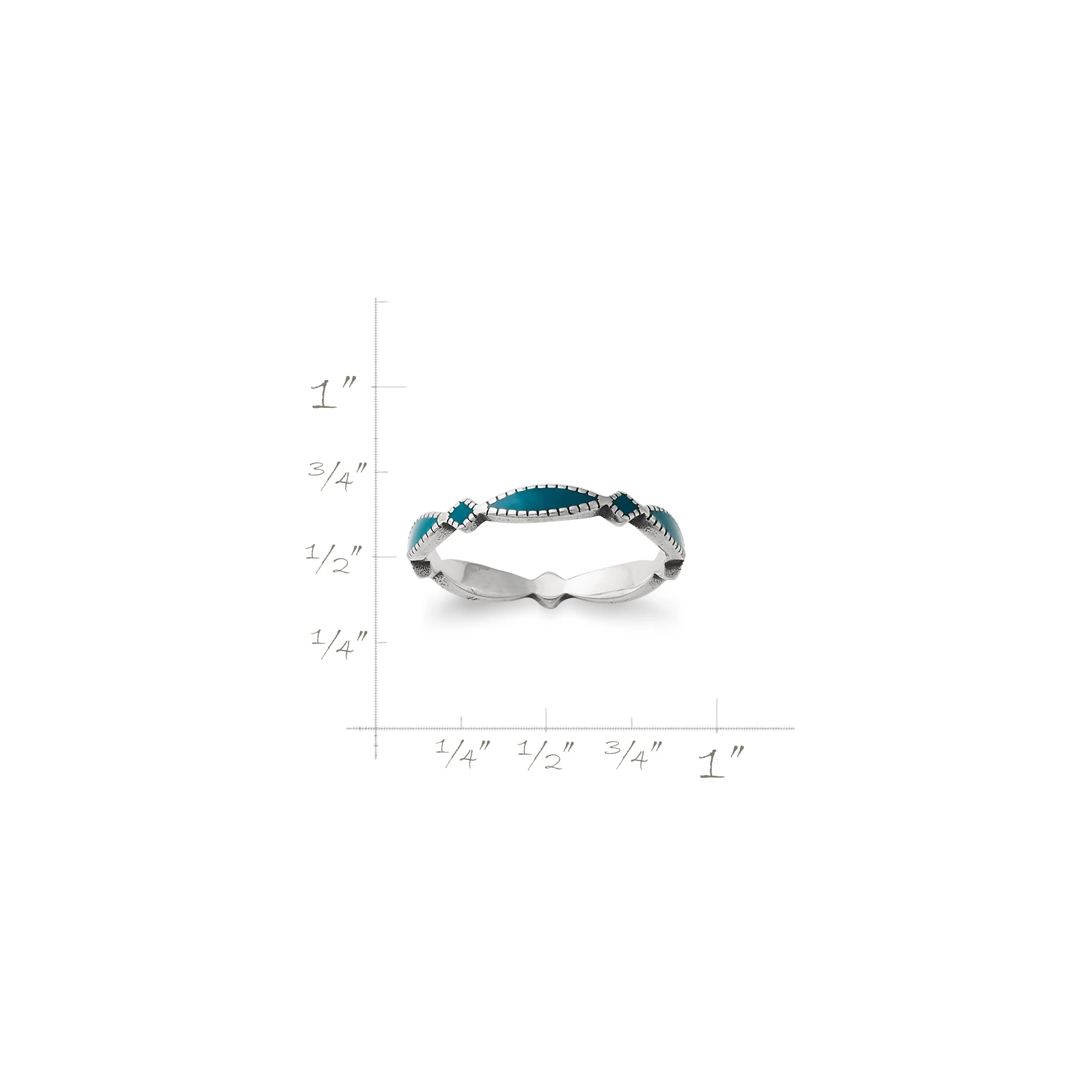 Enamel Cordoba Stacker Ring - Image 6