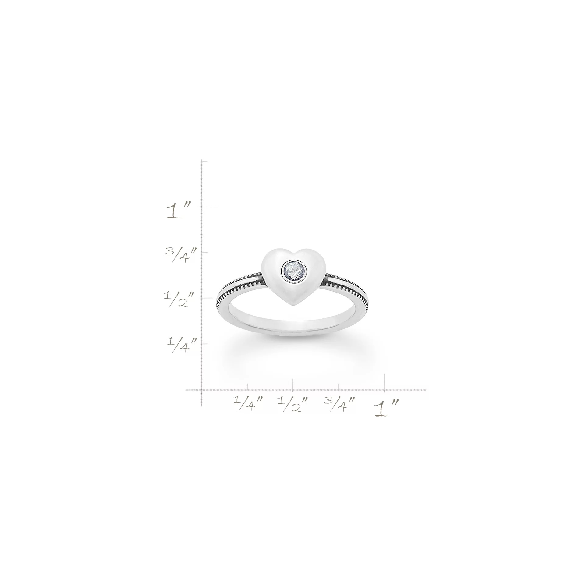 Keepsake Heart Birthstone Ring - Image 4