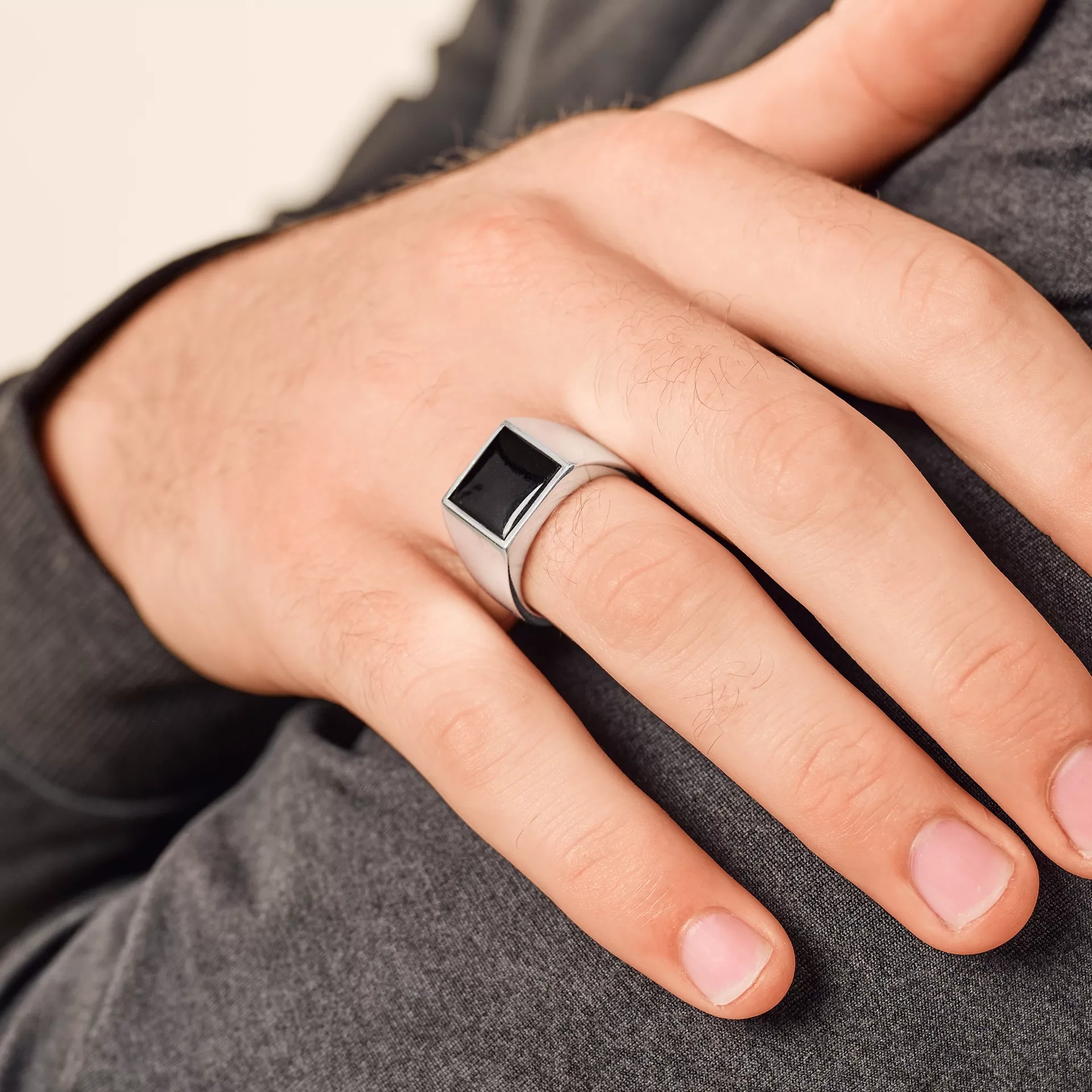 Classic Gemstone Signet Ring - Image 4