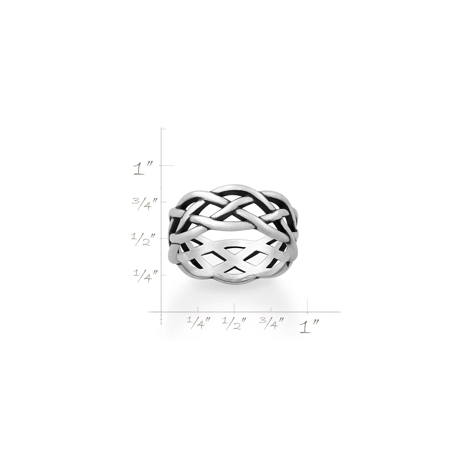 Woven Trinity Wedding Ring - Image 2